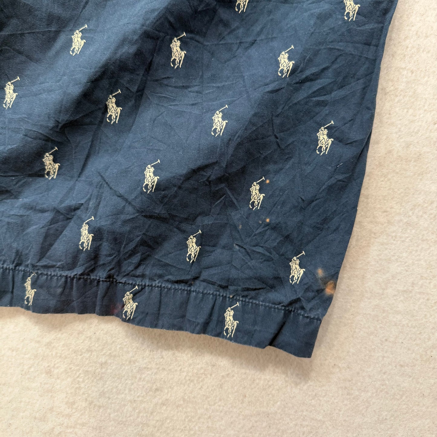 Polo Ralph Lauren Men's Navy Allover Pony Print Pajama Pants Sleepwear Size 3XL