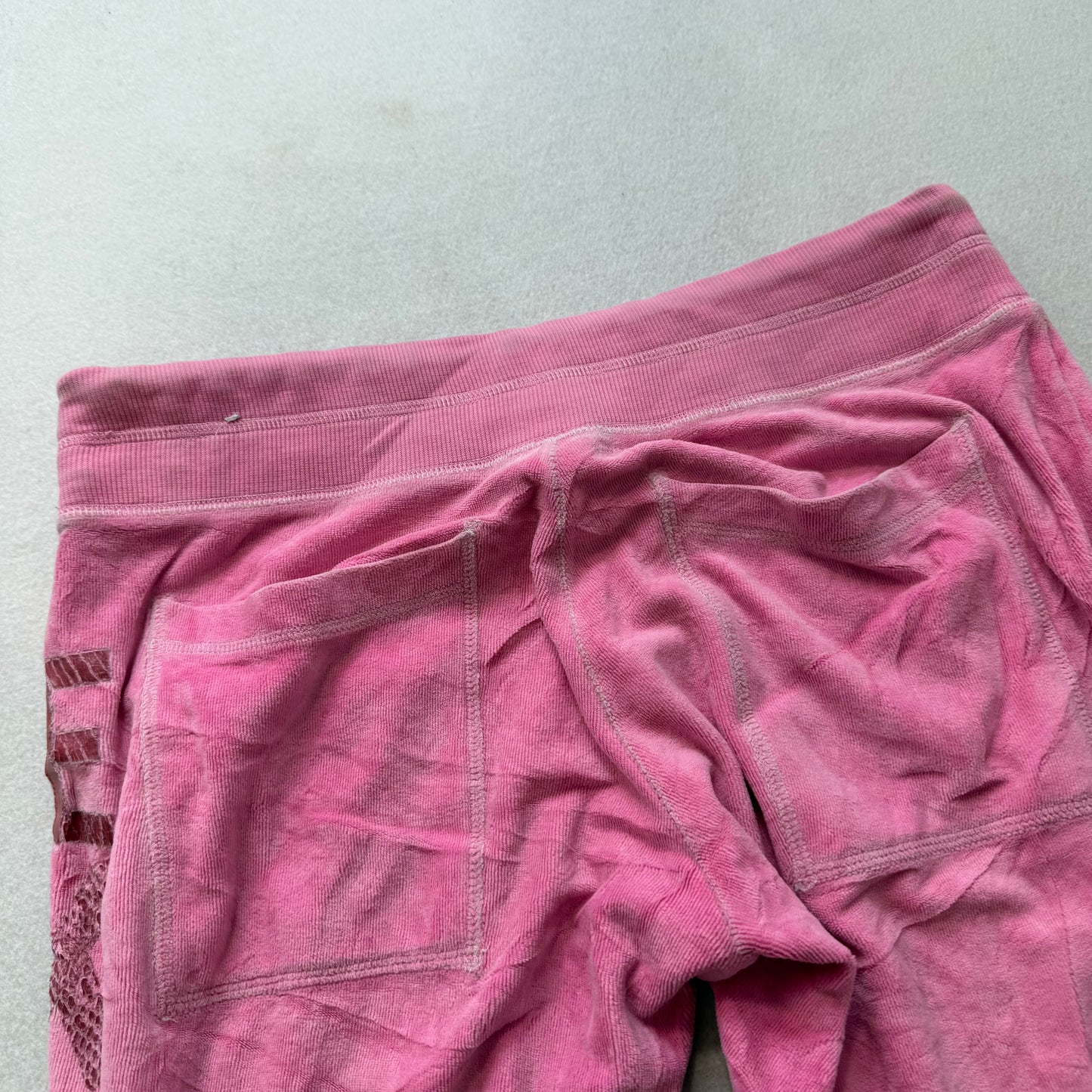 PINK Victoria's Secret Women Pink Velour Flare Track Pant Loungewear Y2K Size XS