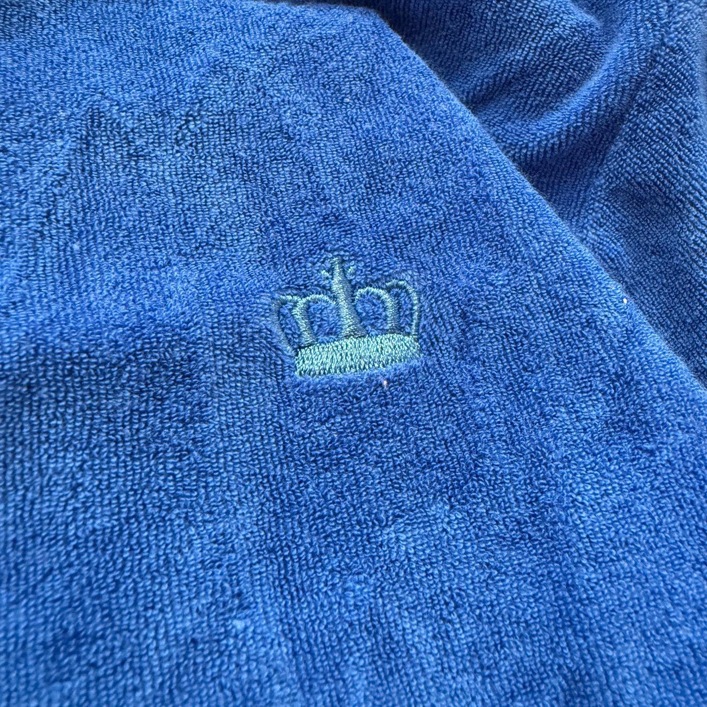 Juicy Couture Women's Royal Blue Velour Zip-Up Jacket Pockets Classic Size 3X