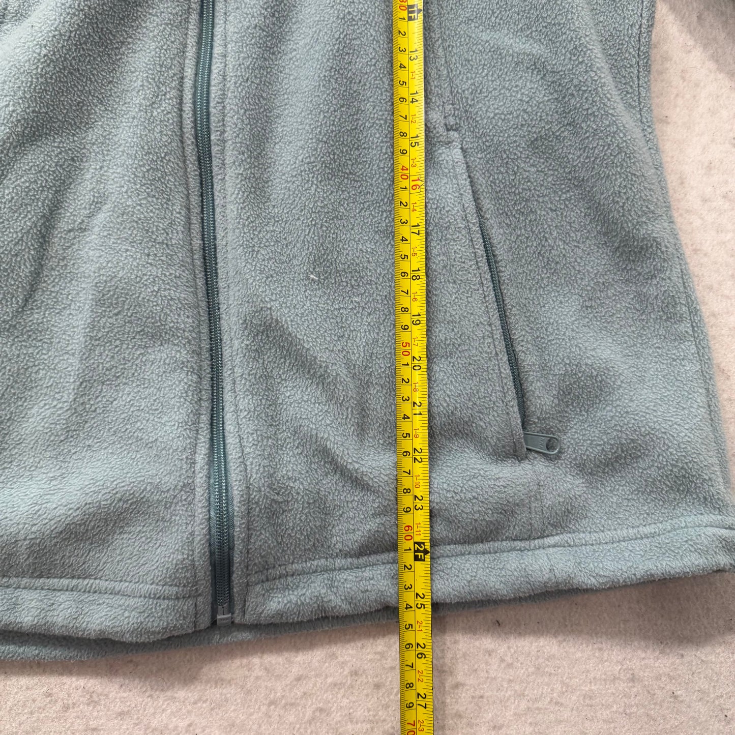Columbia Womens Slate Gray Benton Springs Fleece Full Zip Jacket Pockets Size XL