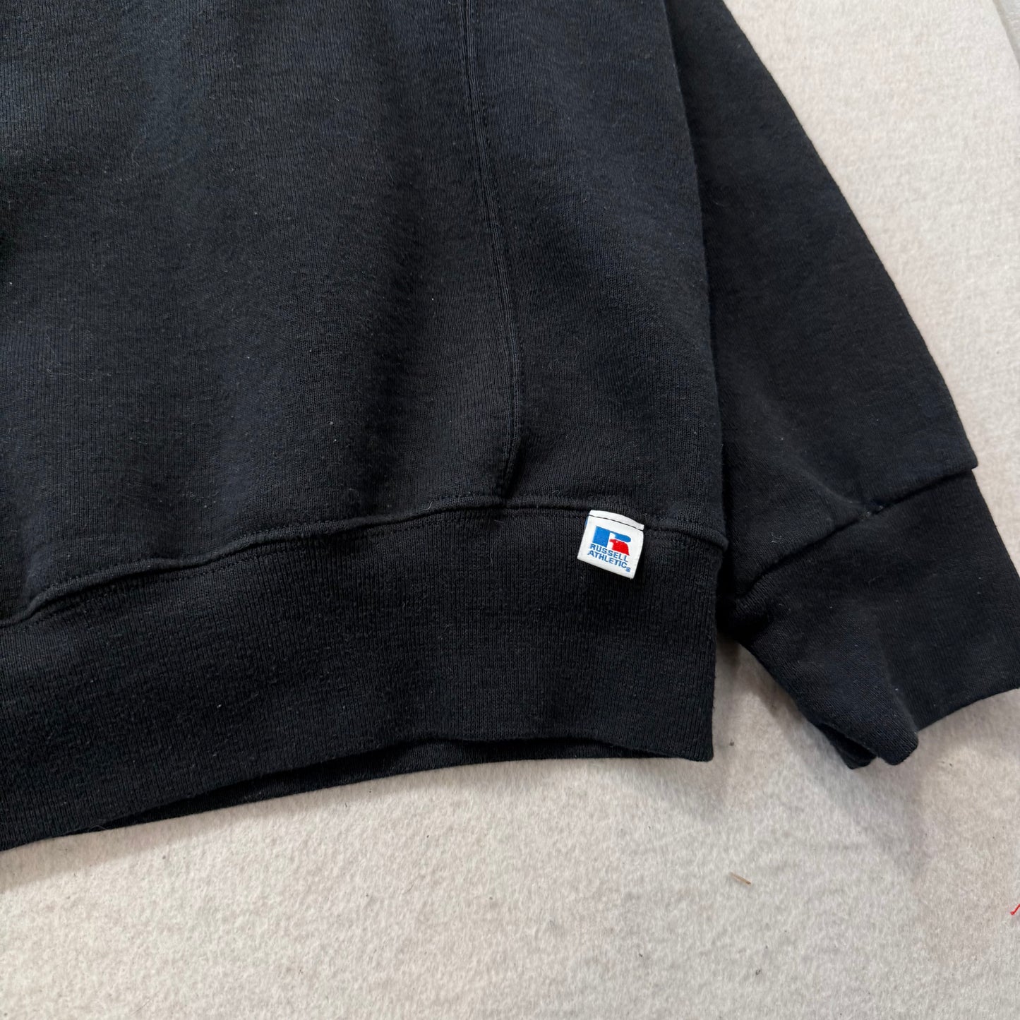 Russell Athletic Men's Black Pullover Crewneck Sweatshirt Fleece Lined Size 2XL