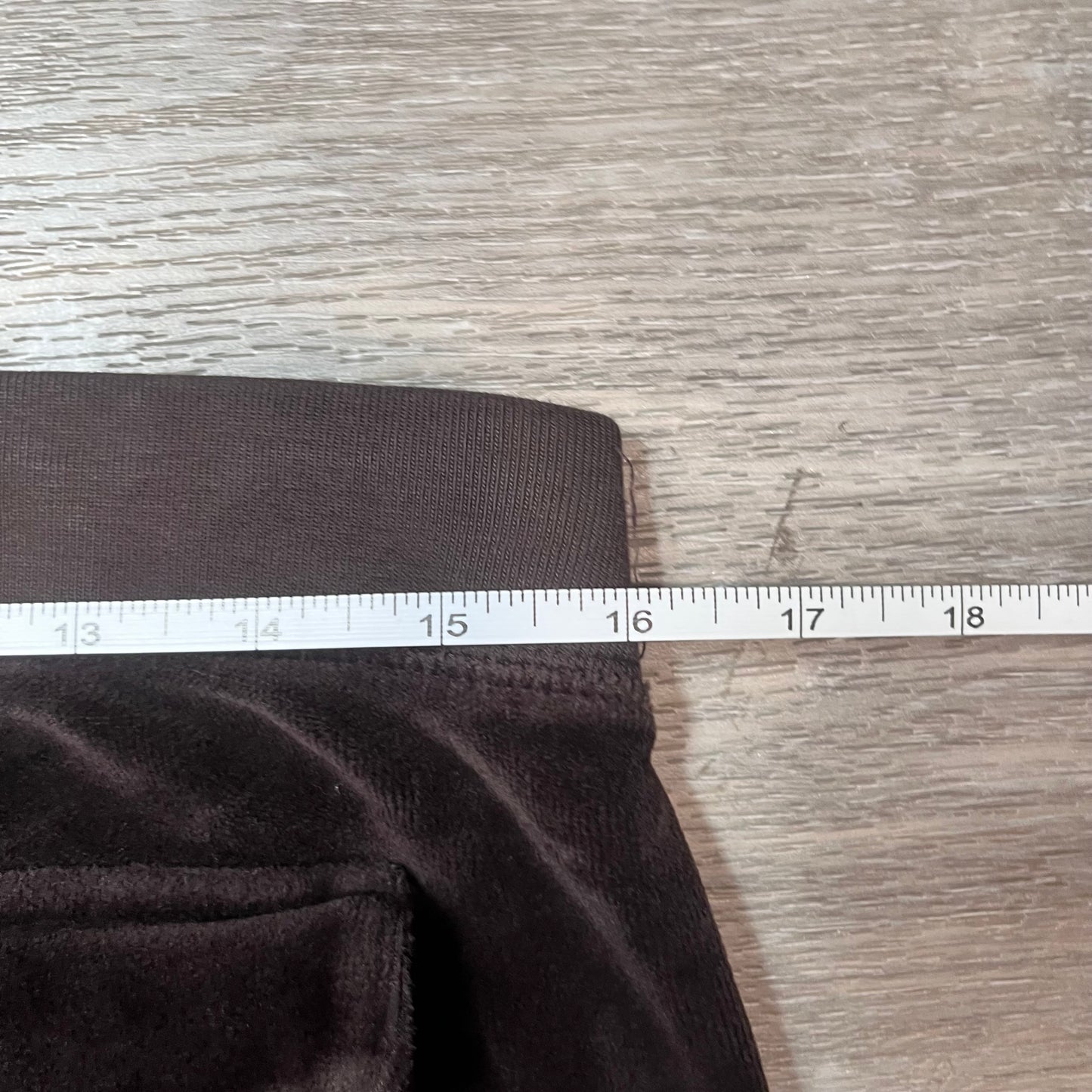 2003 Juicy Couture Chocolate Brown Velour Flared Track Pants Vintage Tag Size M