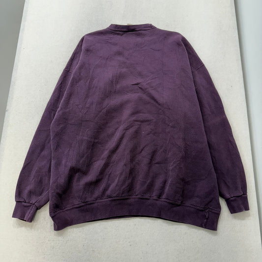 Oarsman 913 City Club Marietta Est. 1991 Purple Cotton Blend Sweatshirt Size 2X