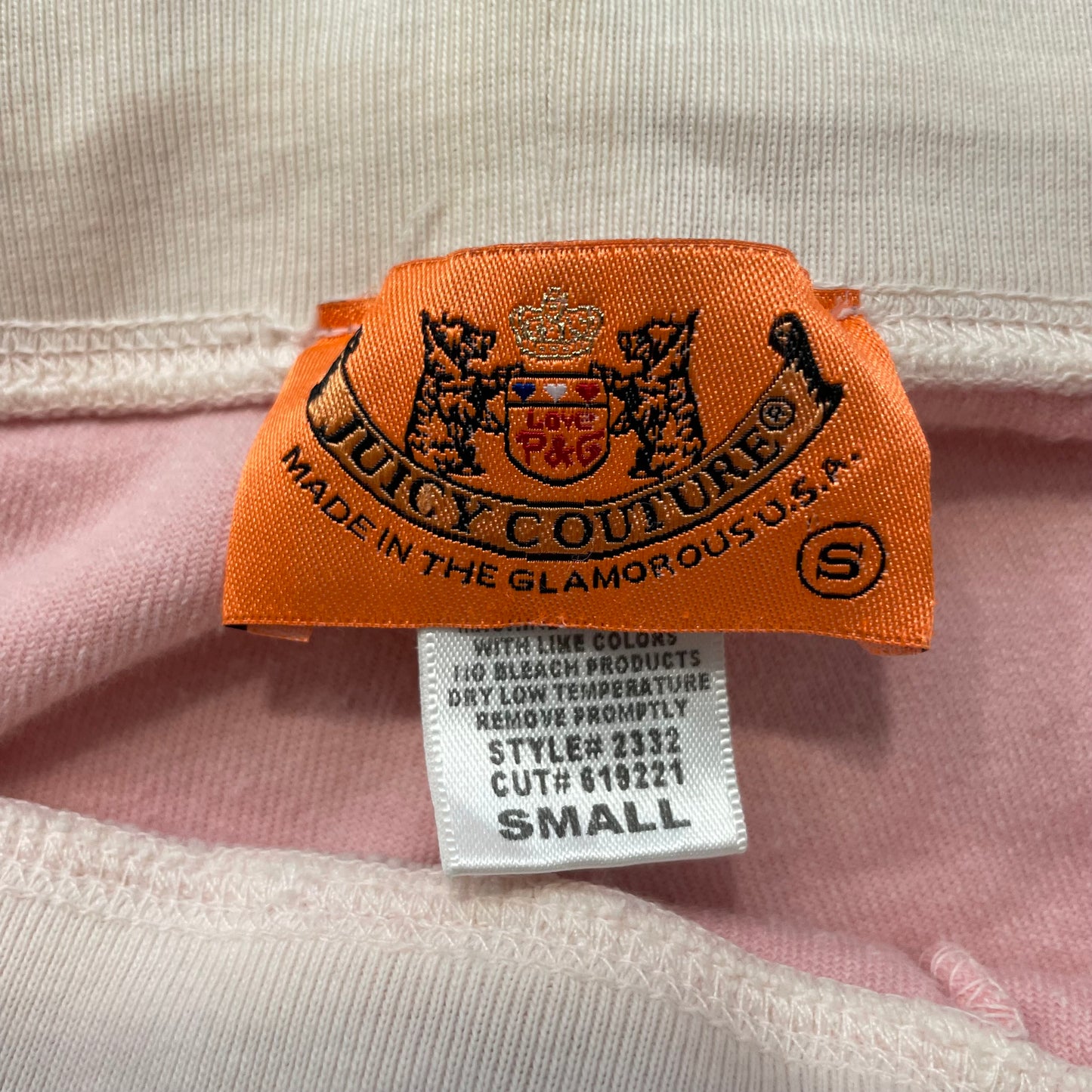 2003 Vintage Juicy Couture Women's Pastel Pink Velour Flared Track Pant Size S
