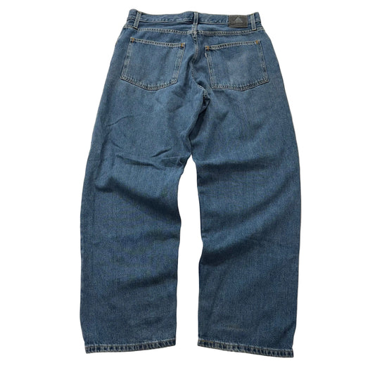 Silver Jeans Baggy Relaxed Fit Mid Rise Blue Denim Jeans Size L W36