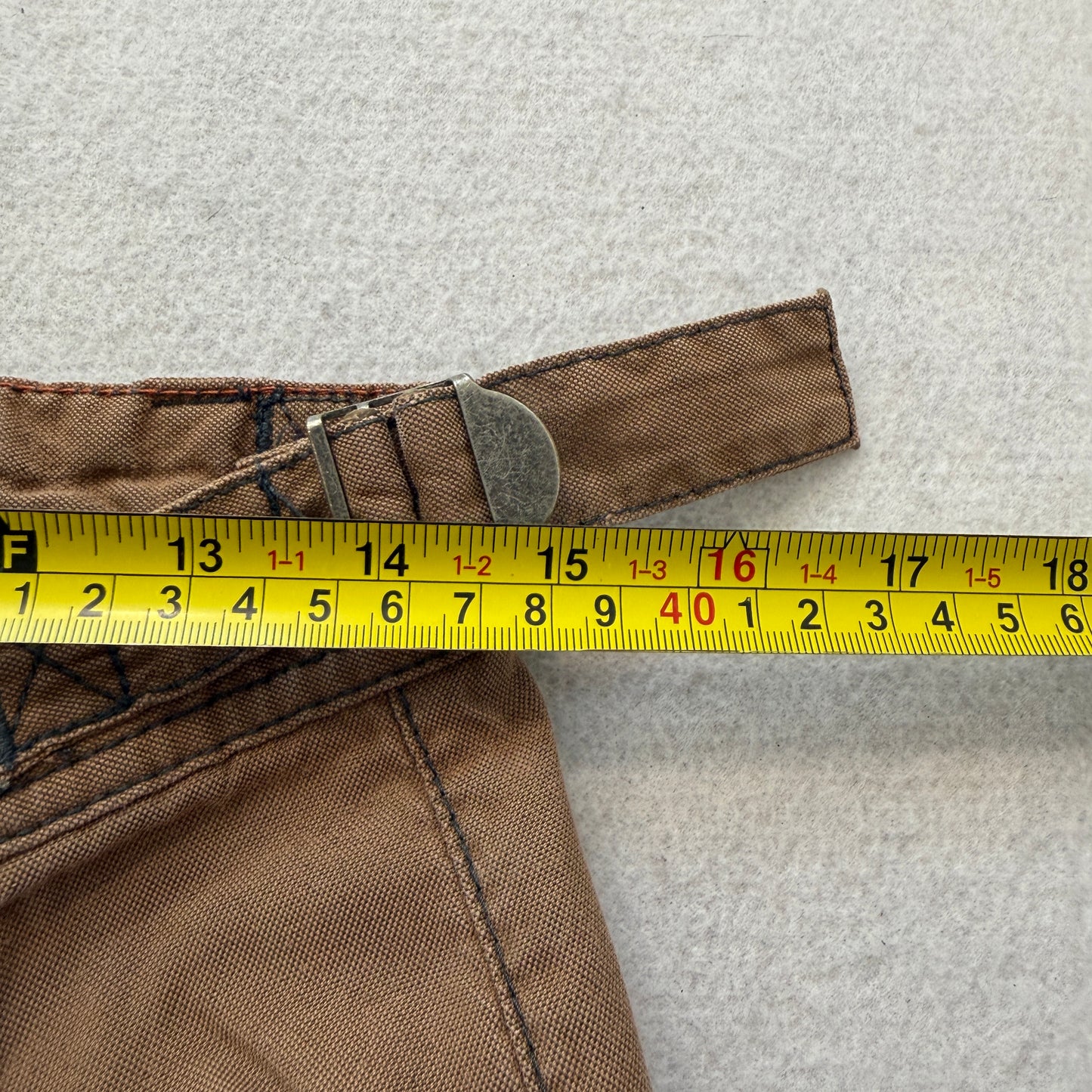 REI Men's Brown Canvas Cargo Pant Adjustable Waist Utility Workwear Size W30xL30