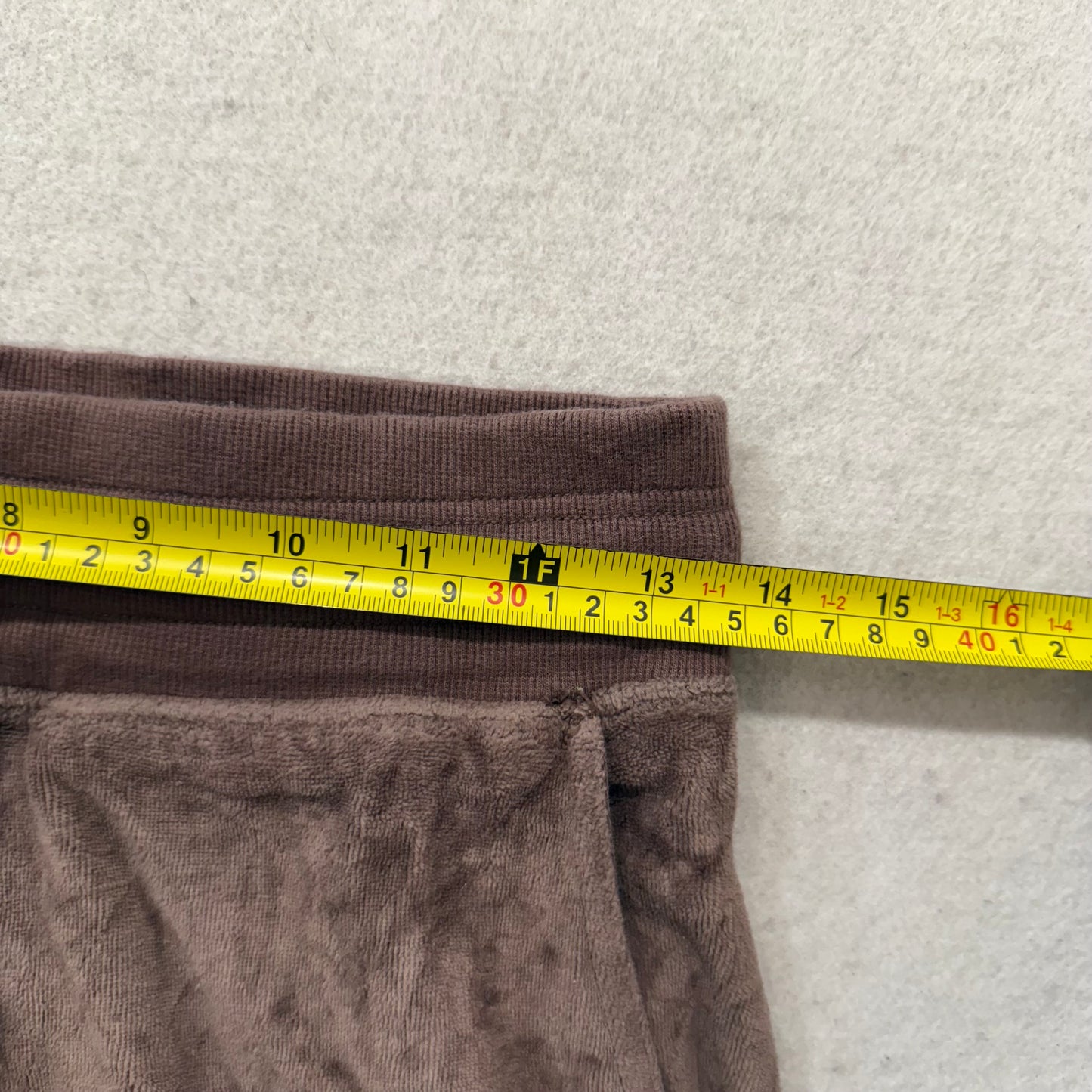 Vintage Juicy Couture Women's Brown Velour Flared Track Pant Bell Bottom Size S