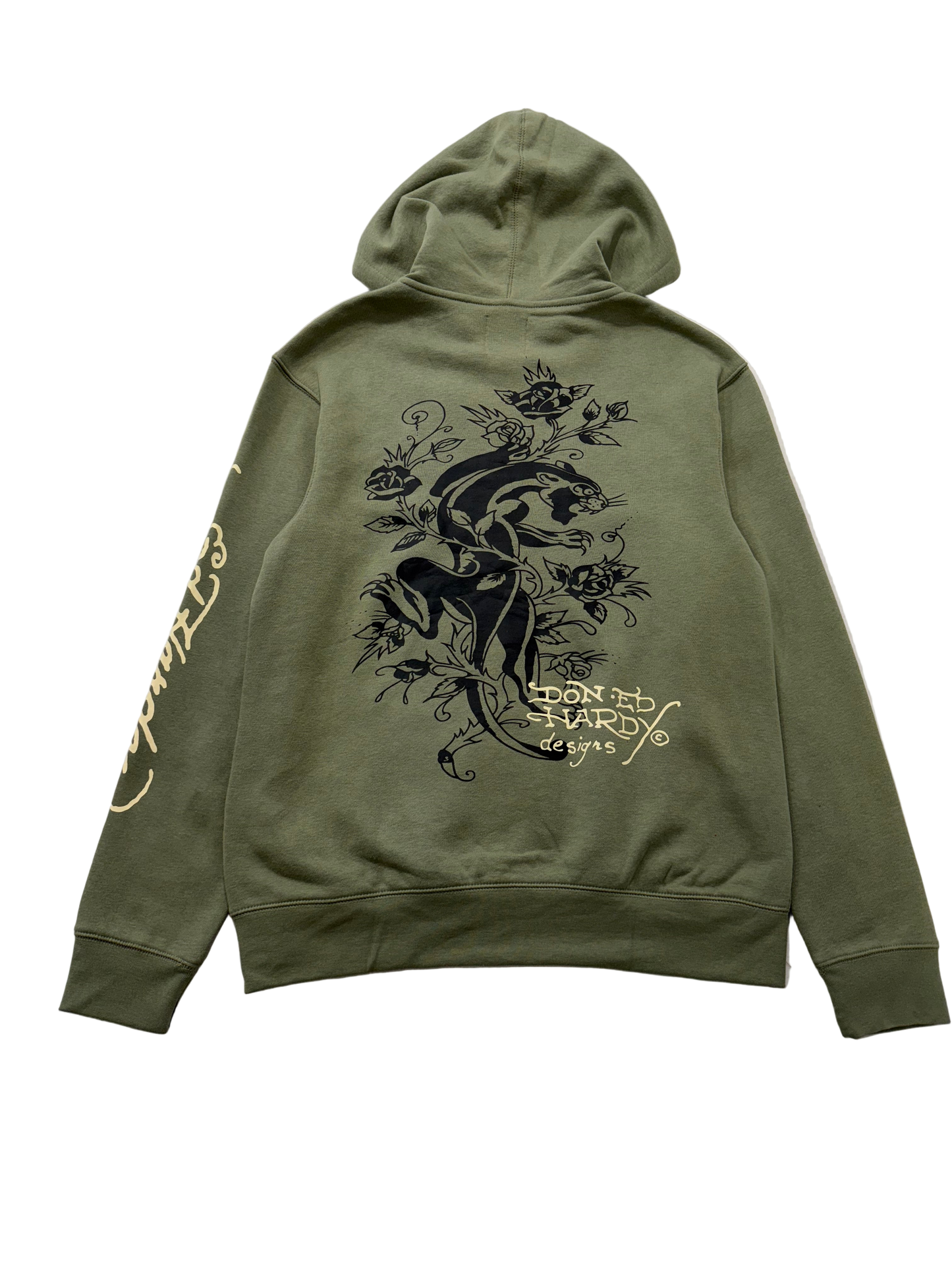 ED HARDY “Dragon Heart” SAGE ZIP UP HOODIE - Clean Curriculums 