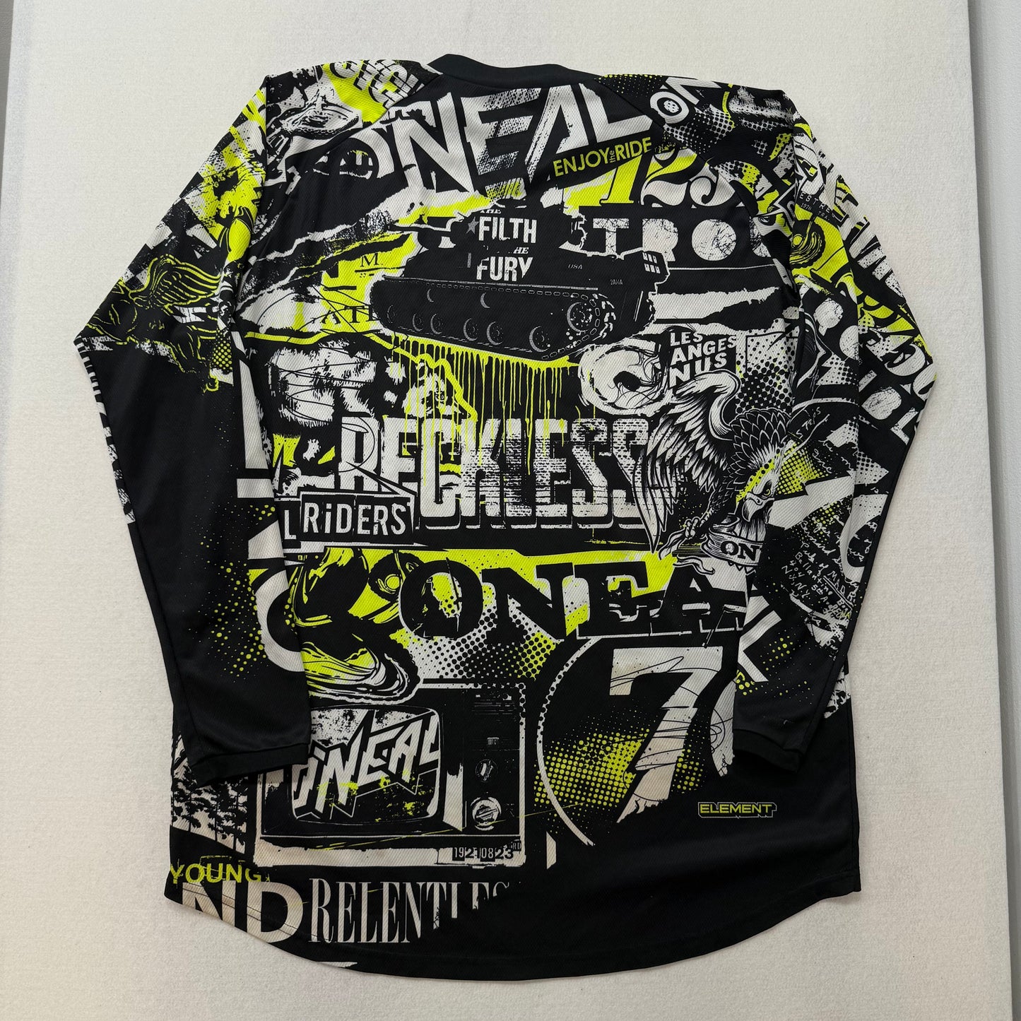 Oneal black graphic motocross jersey size XL