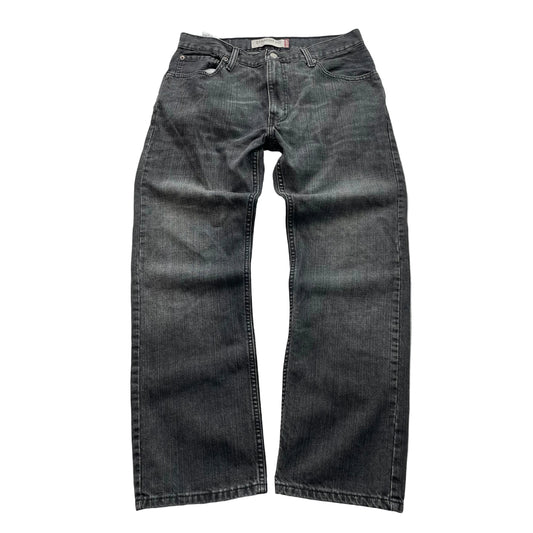 Levi's 505 Straight Fit Jeans Mens Black Denim Zip-Fly Pocket Classic Size 33x30