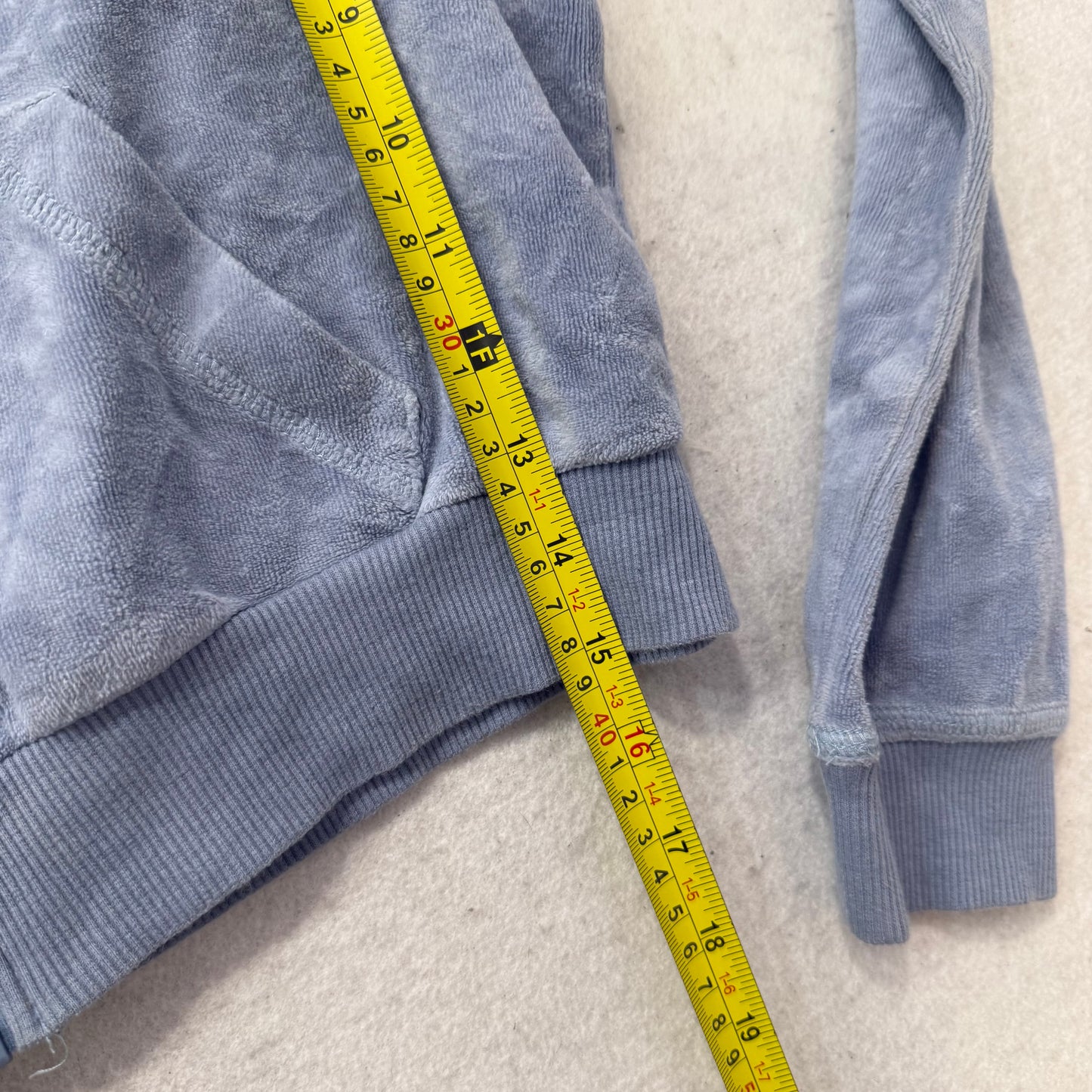 Playboy by Pacsun Women's Gray Velour Zip Up Cropped Fit Hoodie Logo Y2K Size S