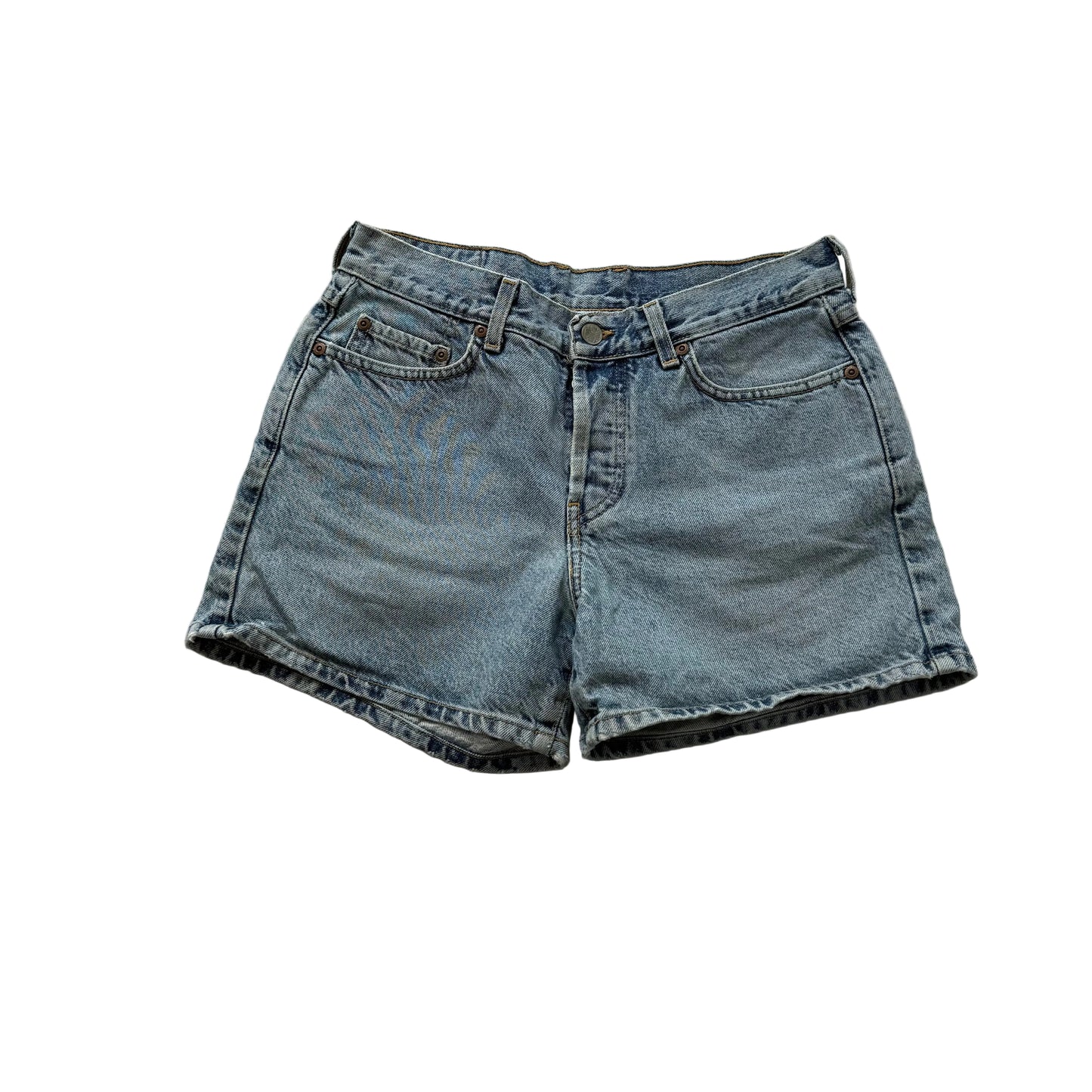 Lucky Brand blue denim 4 button shorts size 8