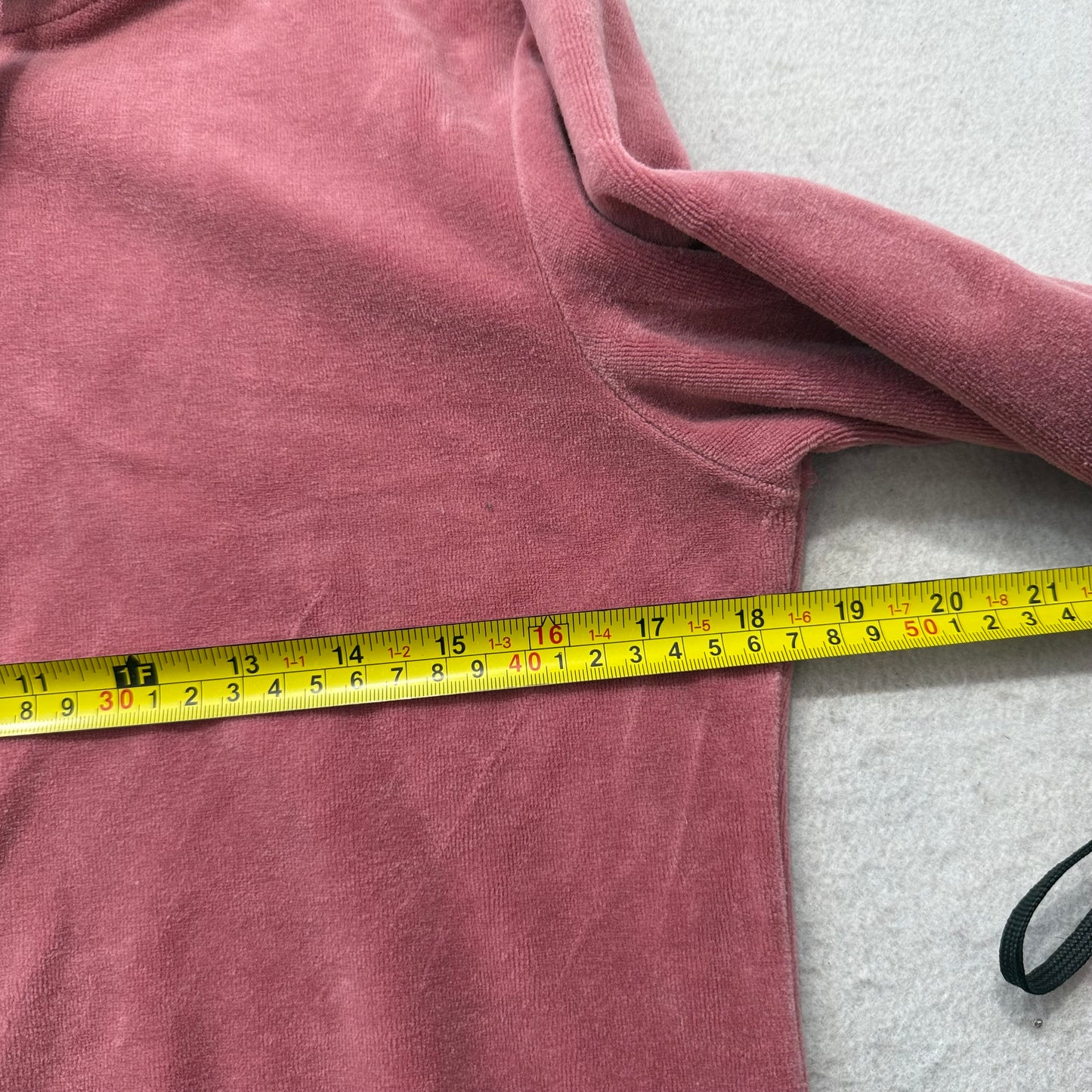 Juicy Couture Women's Terracotta Pink Velour Zip-Up Hoodie Crown Logo Size M