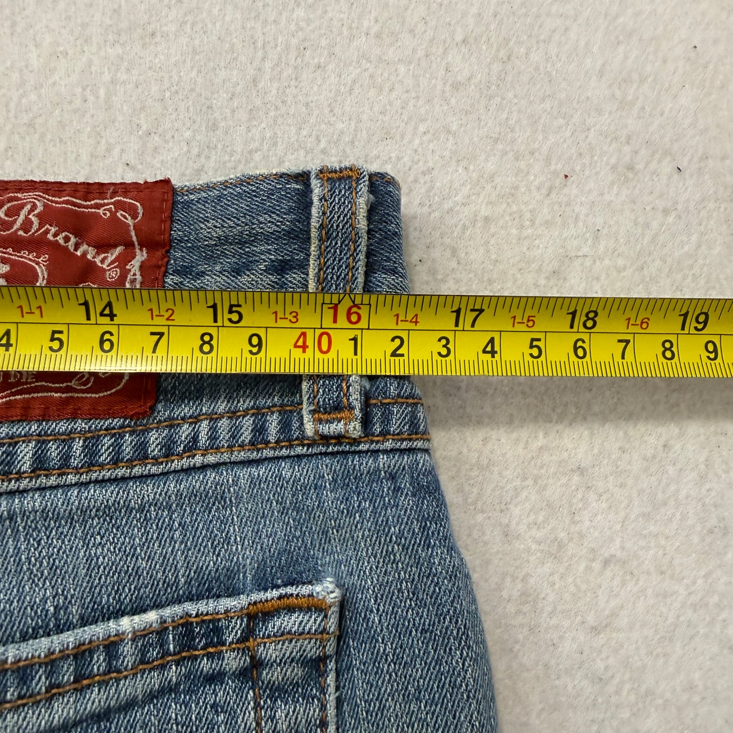 Vintage Lucky Brand Dungarees Men's Blue Flared Leg Denim Jeans Classic - W33