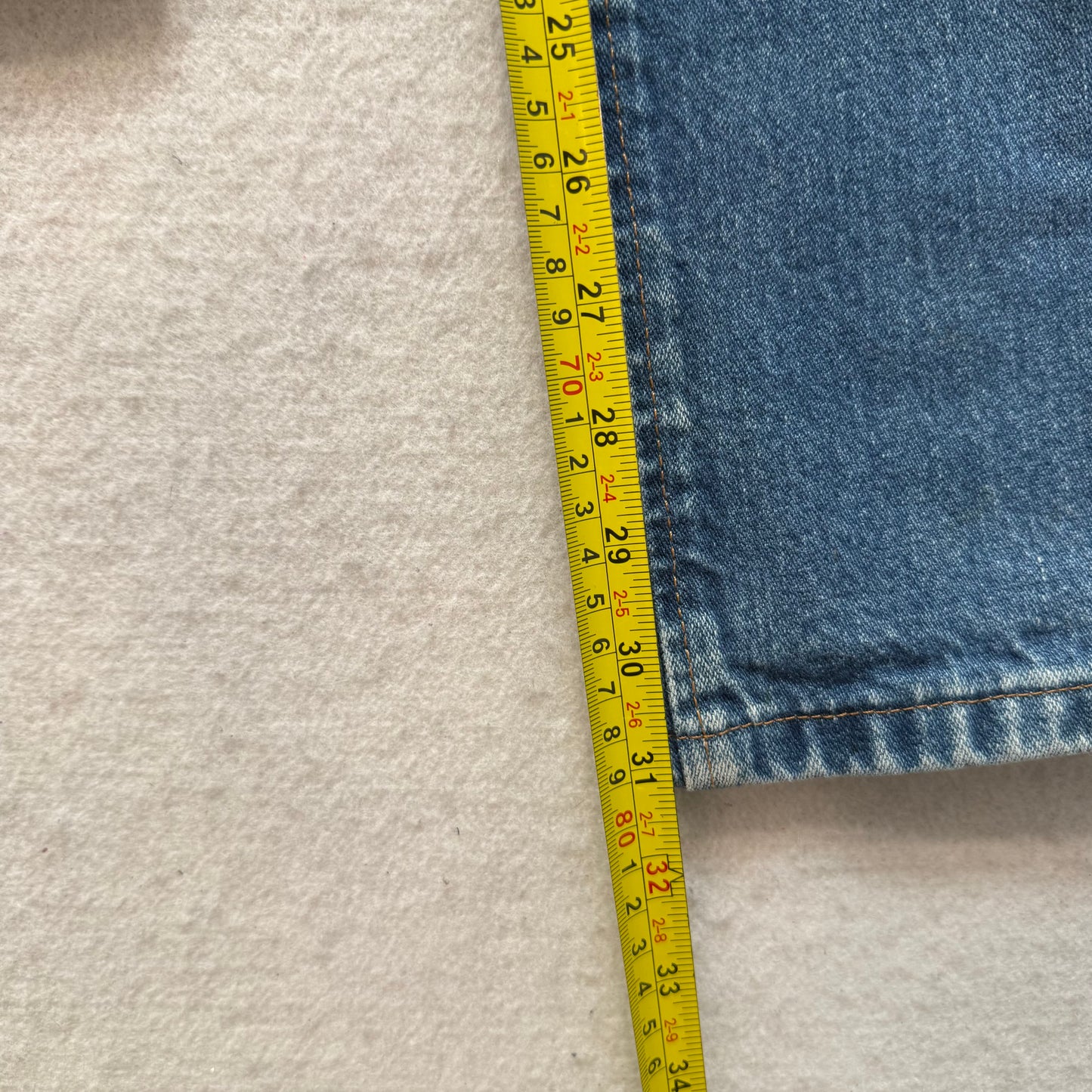 Wrangler 36MWZ Men's Medium Blue Cowboy Cut Denim Jeans Western Slim Fit Size 36