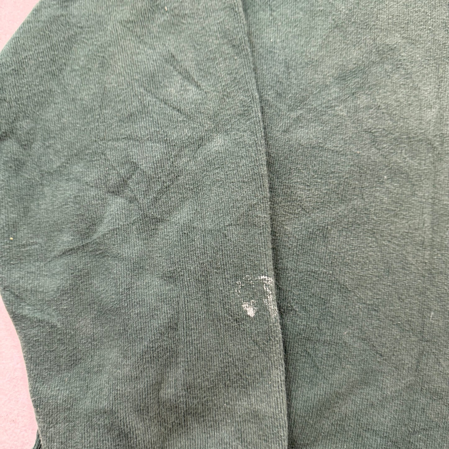 Chaps Ralph Lauren Men's Pine Green Cotton Pullover Sweater Quarter Zip Size XL