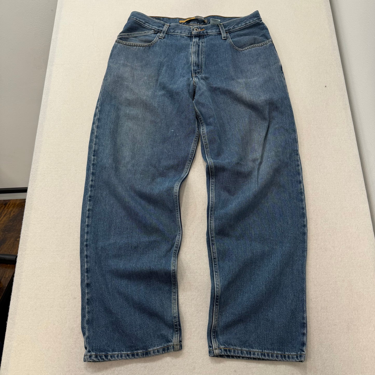 Silver Jeans Baggy Relaxed Fit Mid Rise Blue Denim Jeans Size L W36