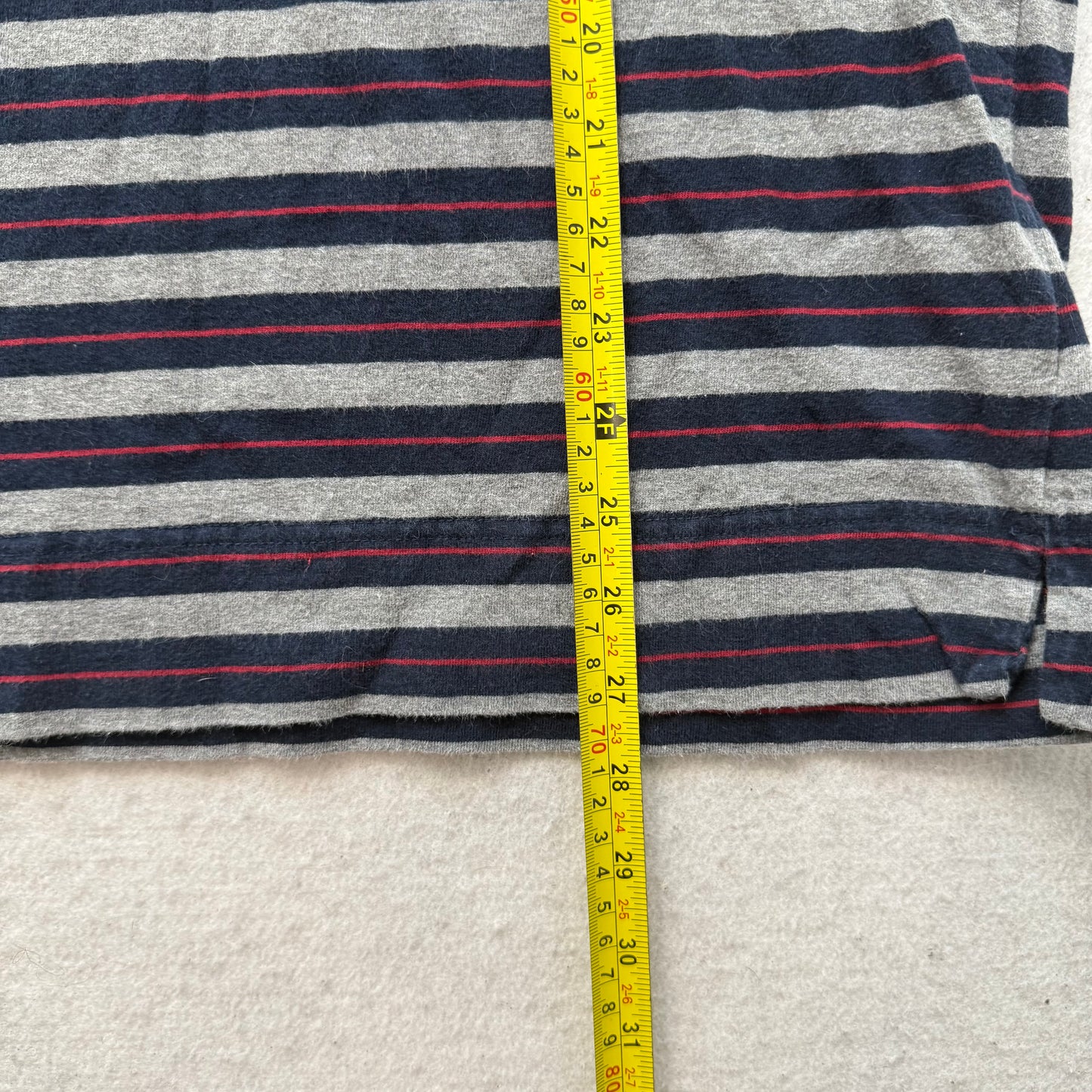 Tommy Hilfiger Men's Nautical Colors Striped Cotton Jersey Turtleneck Y2K Size M