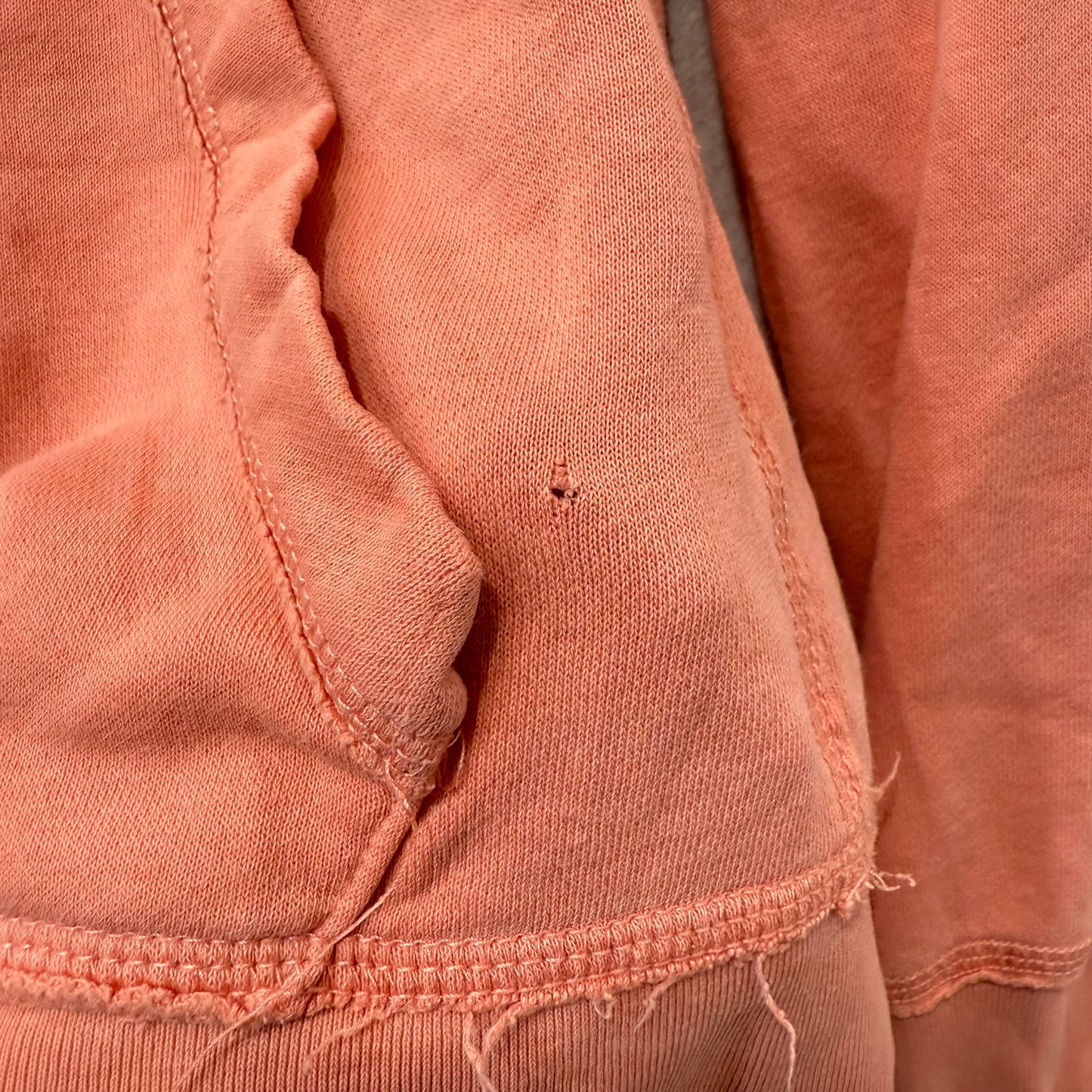 Aeropostale Salmon Pink Full Zip Hoodie Jacket Appliqué Logo Size M