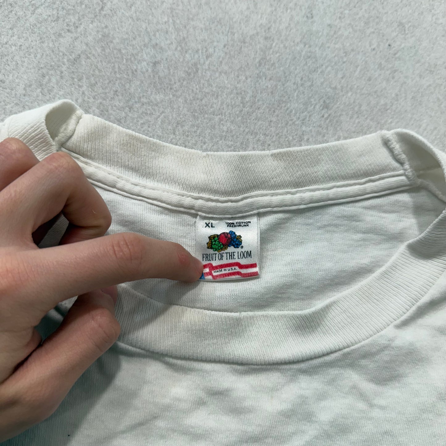 Fruit of the Loom Mens White Cotton Windows Lotus Microsoft Tech T-Shirt Size XL