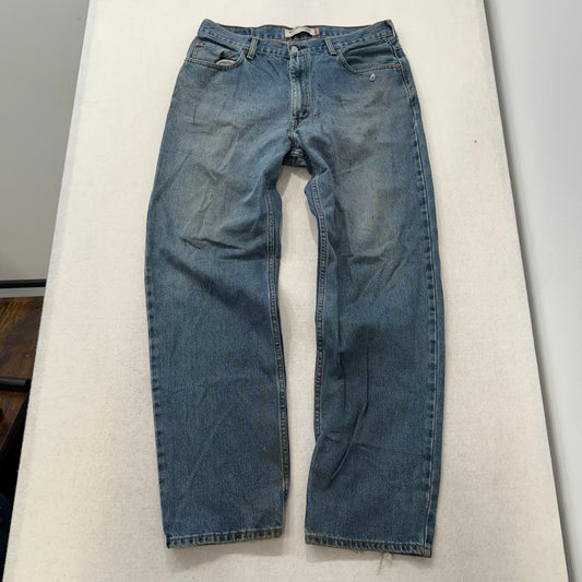 Levi’s 550 Relaxed Fit Blue Denim Jeans Mid Rise Made in Mexico Size 36