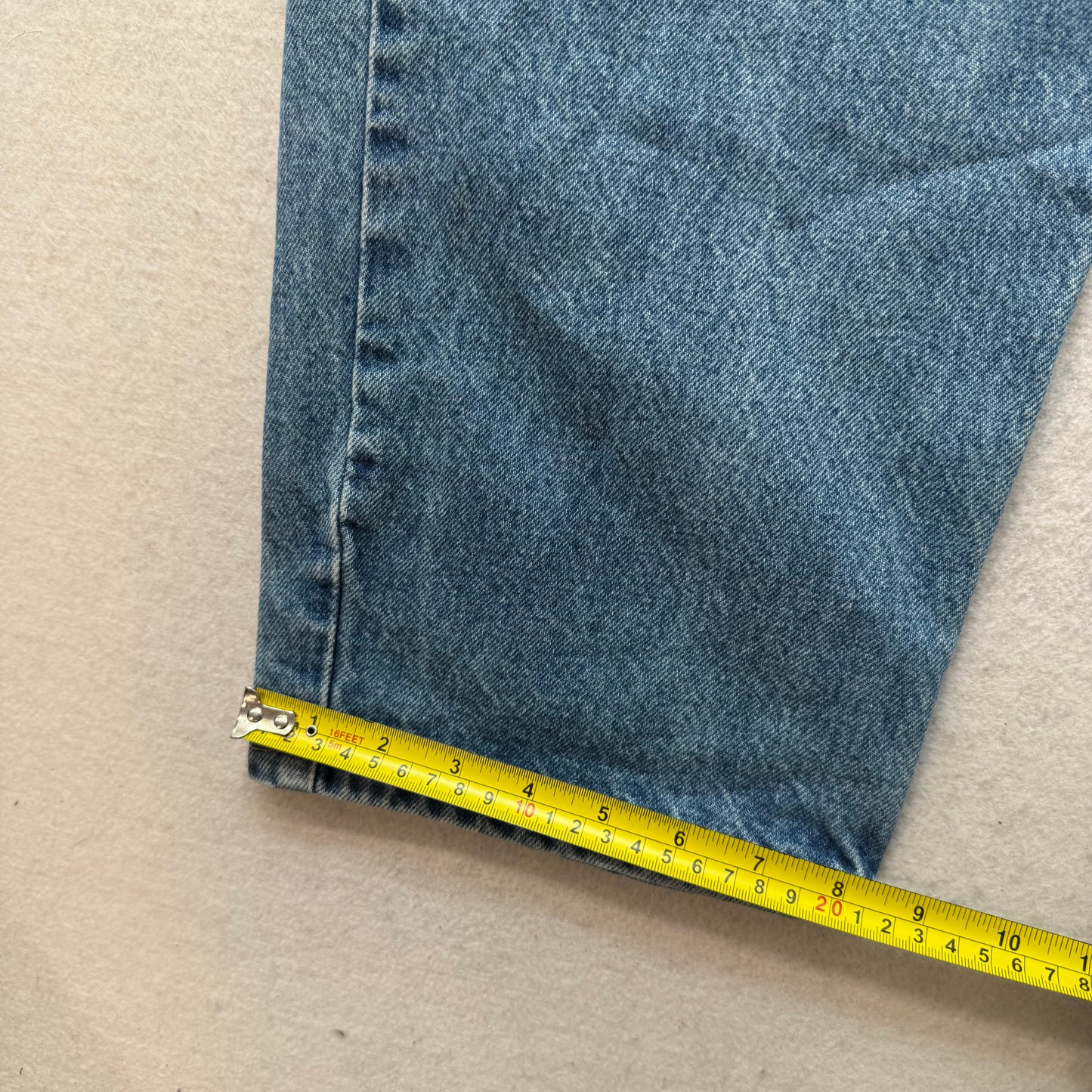 Carhartt Men's Medium Stone Wash Denim Straight Relaxed Fit Jeans Y2K Size 42