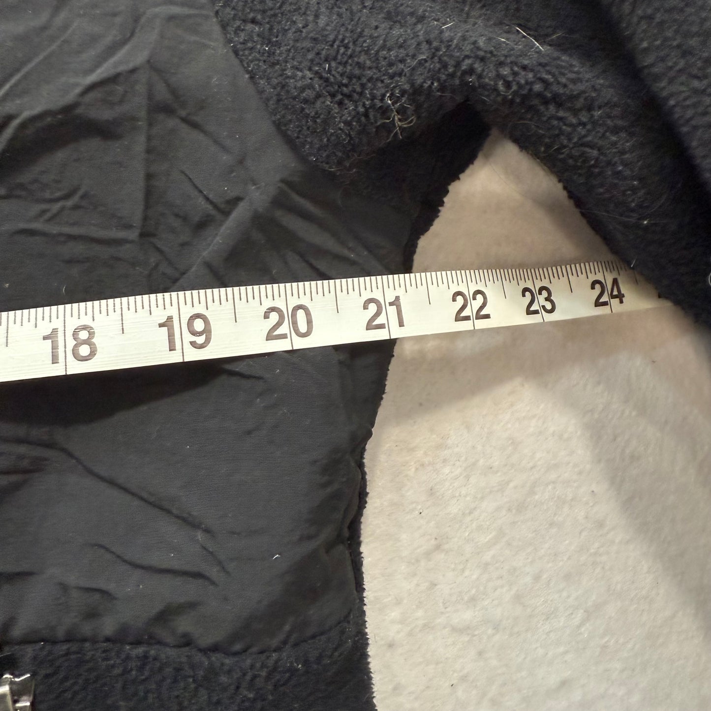 The North Face Black Polartec Fleece Zip Jacket Recycled XL