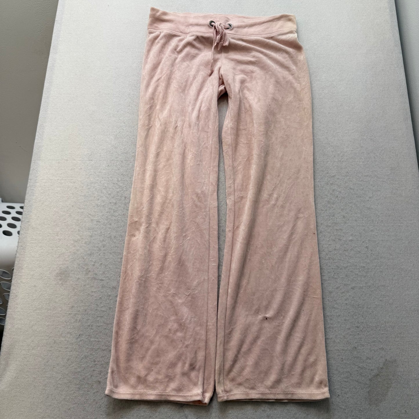 Juicy Couture Womens Dusty Rose Tracksuit Set Zip Up Hoodie & Flared Pant Size S