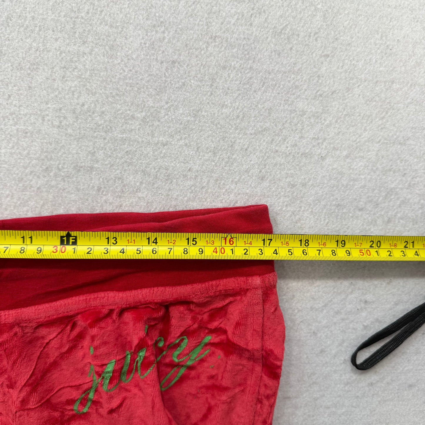 Vintage Juicy Couture Women's Astor Red Velour Flared Track Pant Logo Y2K Size L