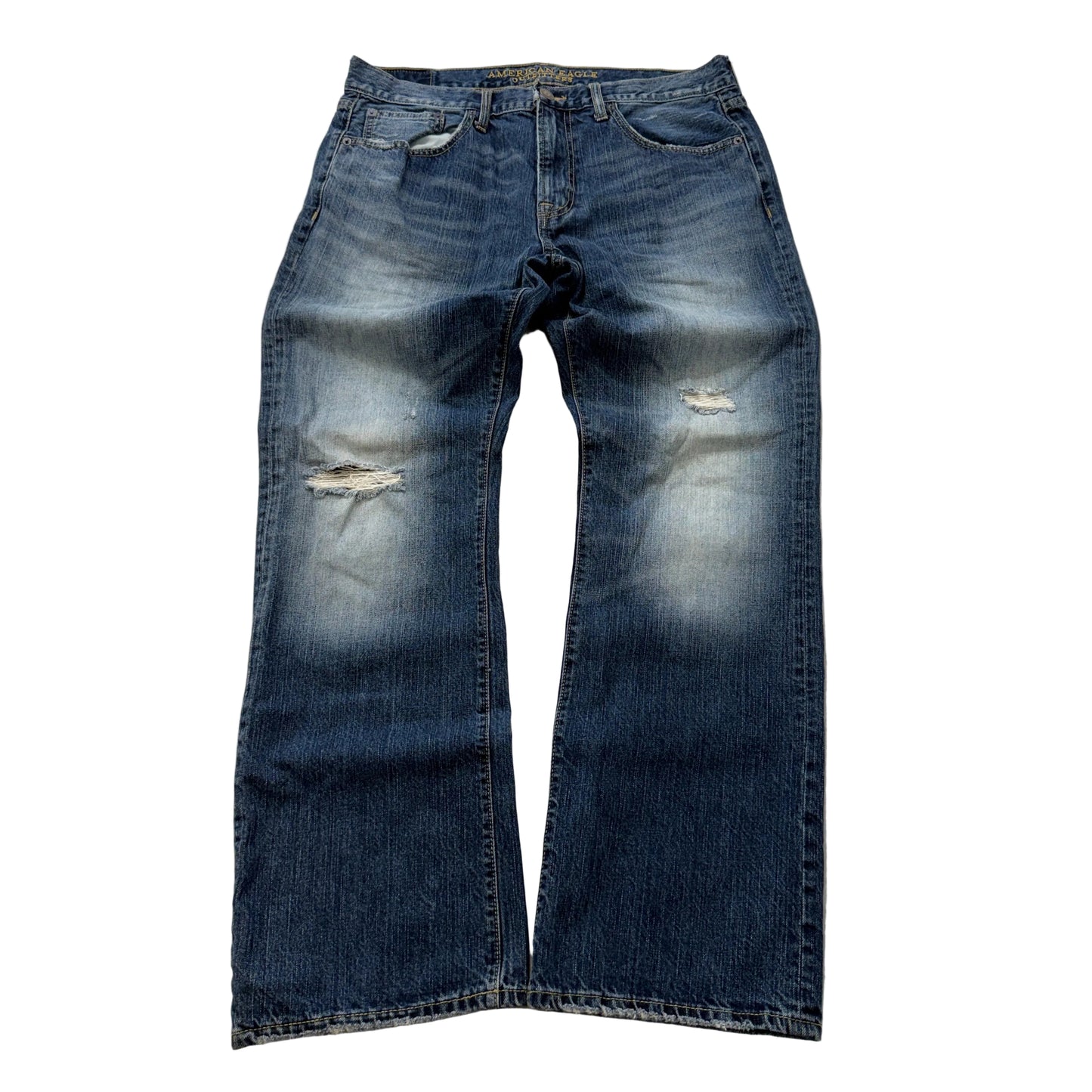 American Eagle Outfitters Made to Last Men's Blue Bootcut Denim Jeans Size W35