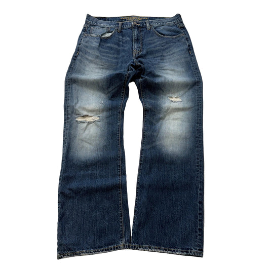 American Eagle Outfitters Made to Last Men's Blue Bootcut Denim Jeans Size W35