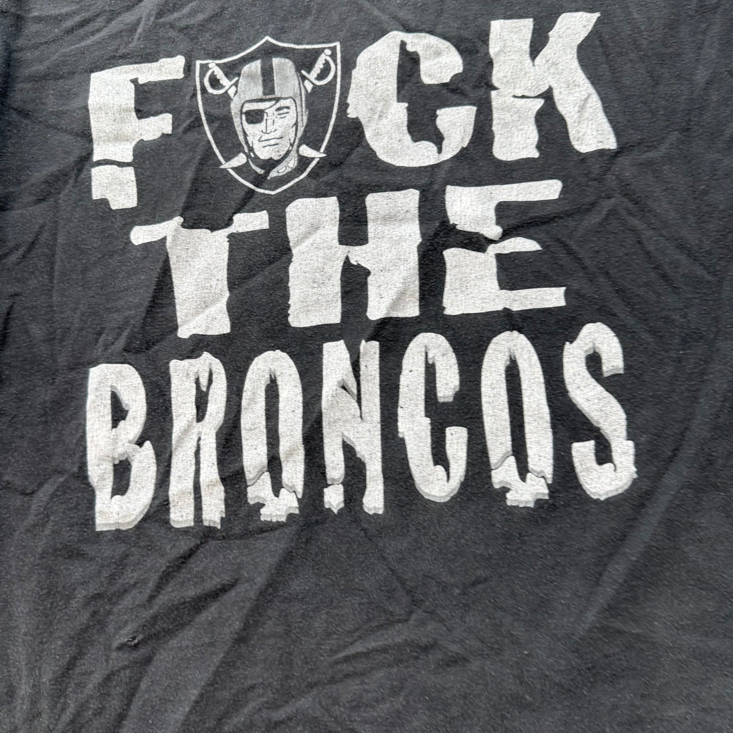 Unbranded Men's Charcoal Gray Cotton Bootleg T-Shirt Graphic Rivalry Tee Size XL