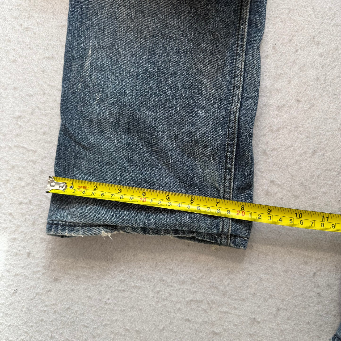 Levis 514 Slim Men's Blue Denim Straight Jeans Medium Wash Zip Fly Size 36W