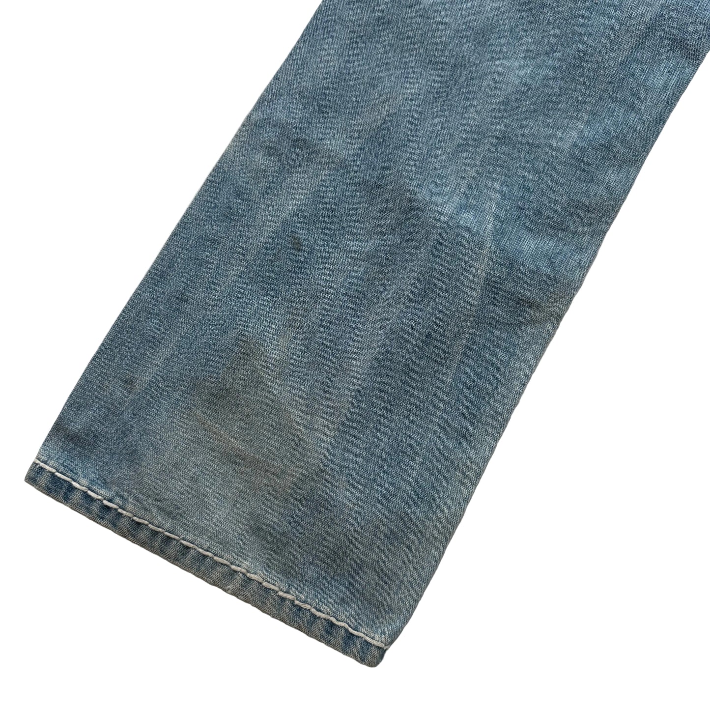 Rare True Religion Super T Ricky Men's Blue Straight Jeans Made In USA Size 38