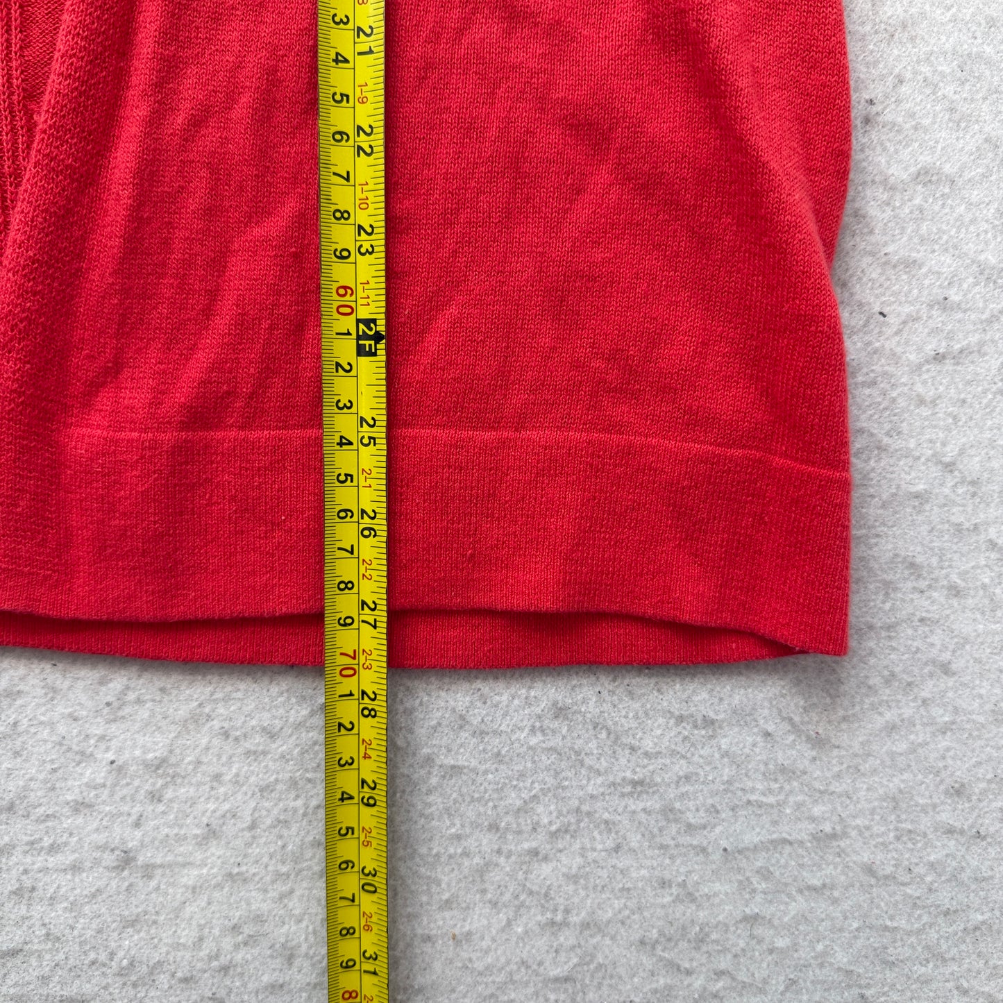 Gap Women's Red Knit Open Front Cardigan Sweater Long Sleeve Lightweight Size XS