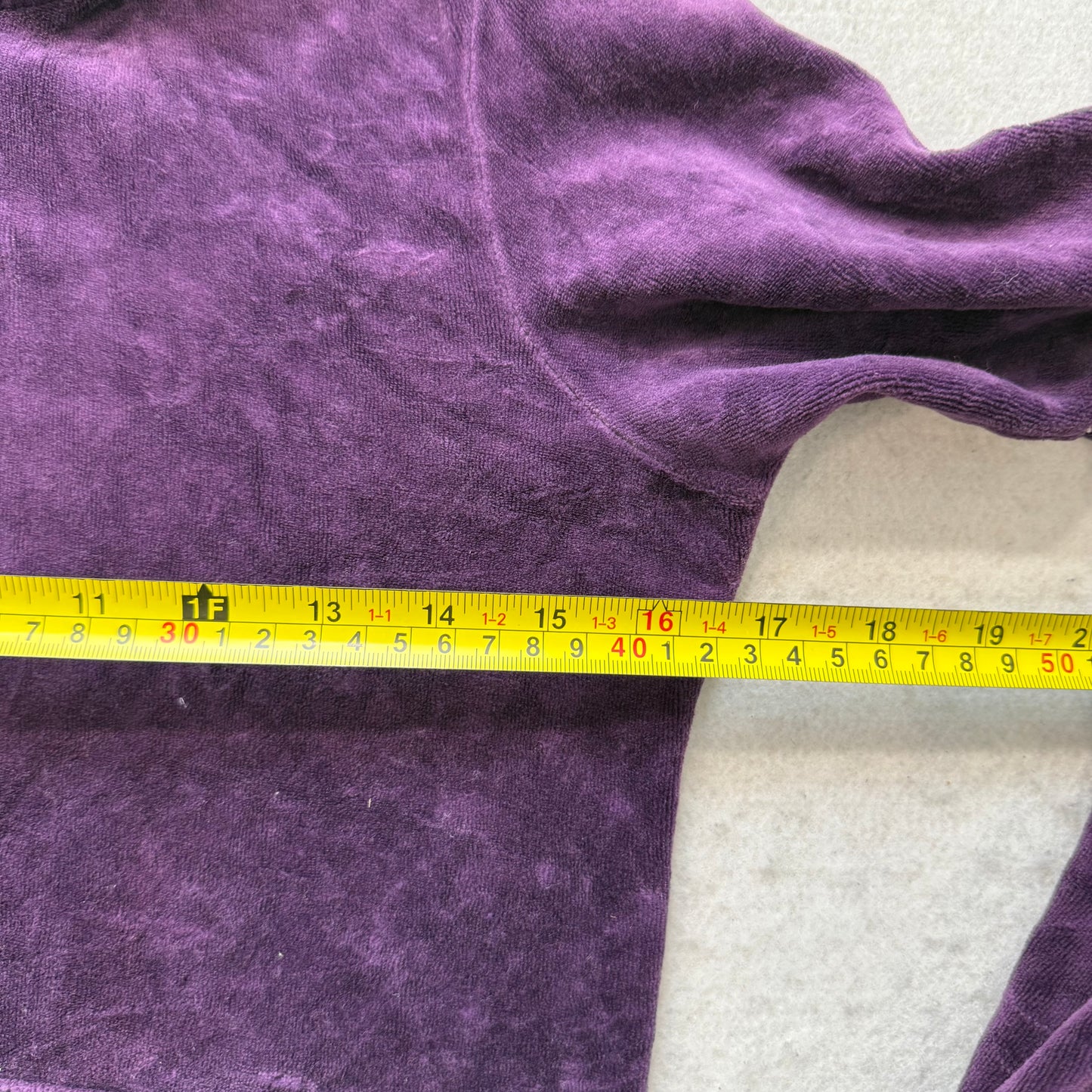 Juicy Couture Scottie Dogs Women's Purple Velour Zip-Up Hoodie Rhinestone Size M