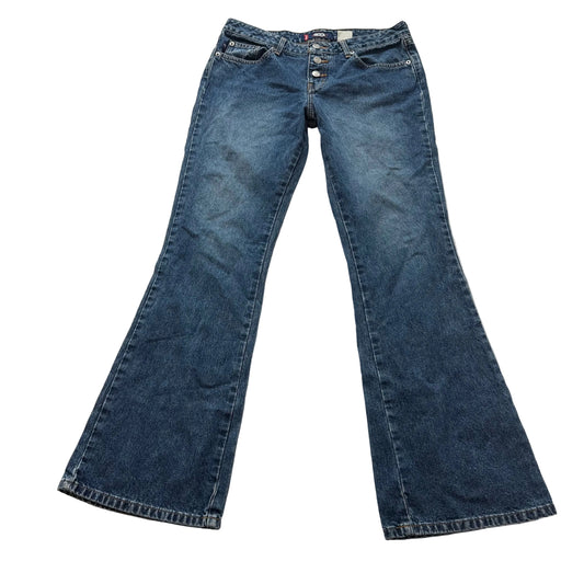 Vintage Bongo Women's Blue Flared Denim Jeans Button Fly Y2K Classic Size 31x31