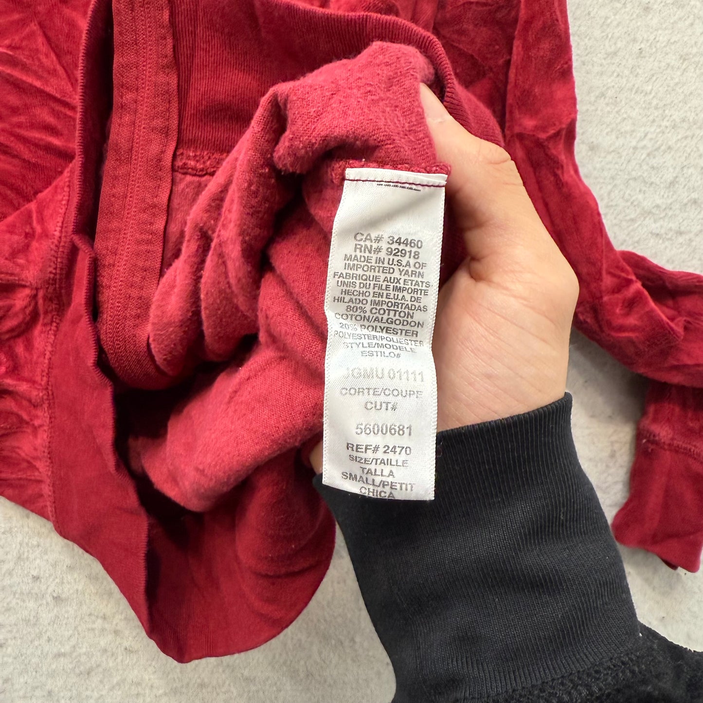 Juicy Couture Women Wine Red Velour Tracksuit Set Hoodie & Pant Pockets Size S/M