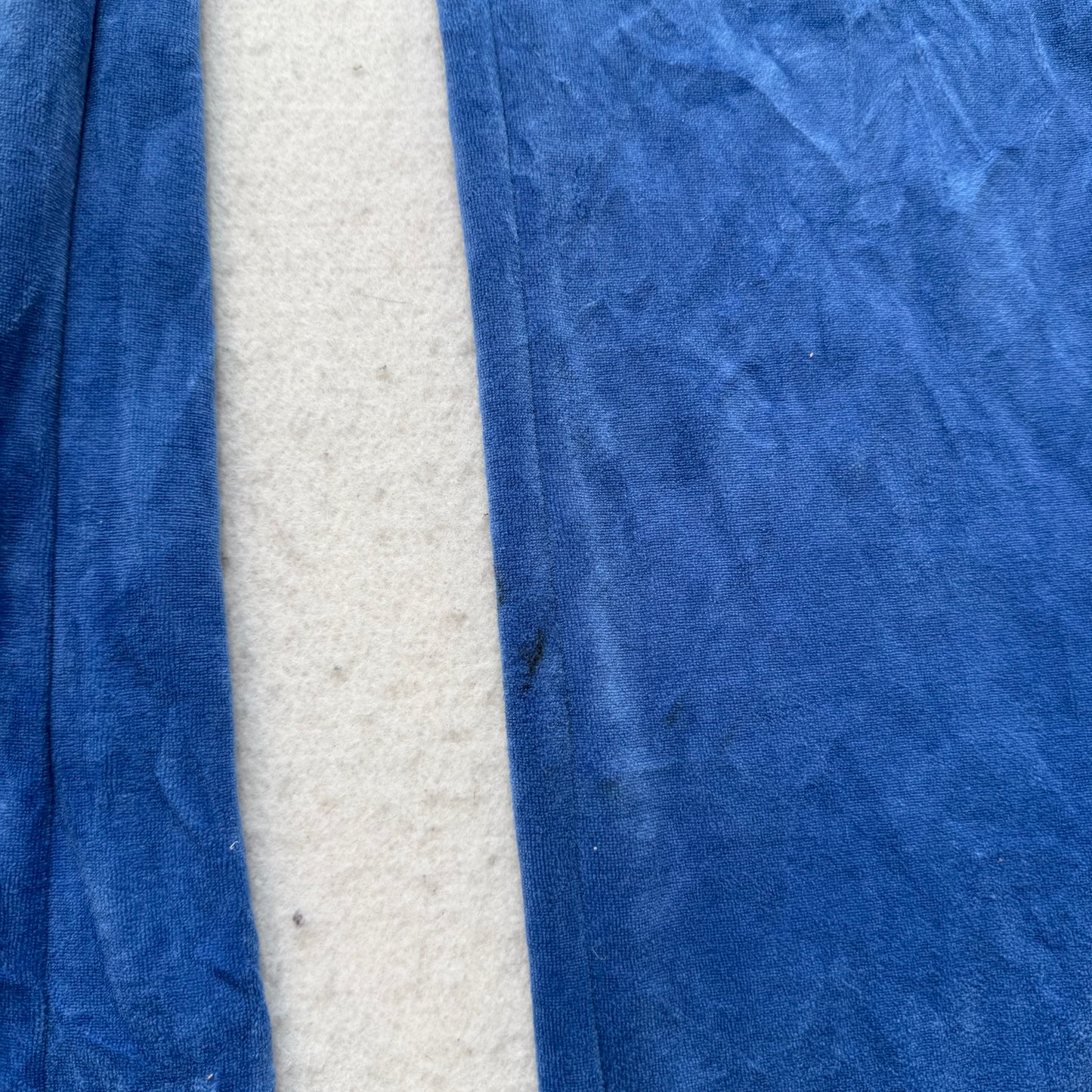 Juicy Couture Women's Royal Blue Velour Flared Track Pant Flap Pockets Size M