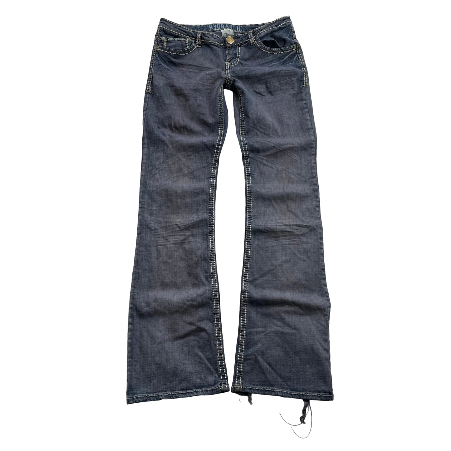 Hydraulic Bootcut Jeans Women's Blue Denim Stretch Pocket Classic Y2k Size 5/6