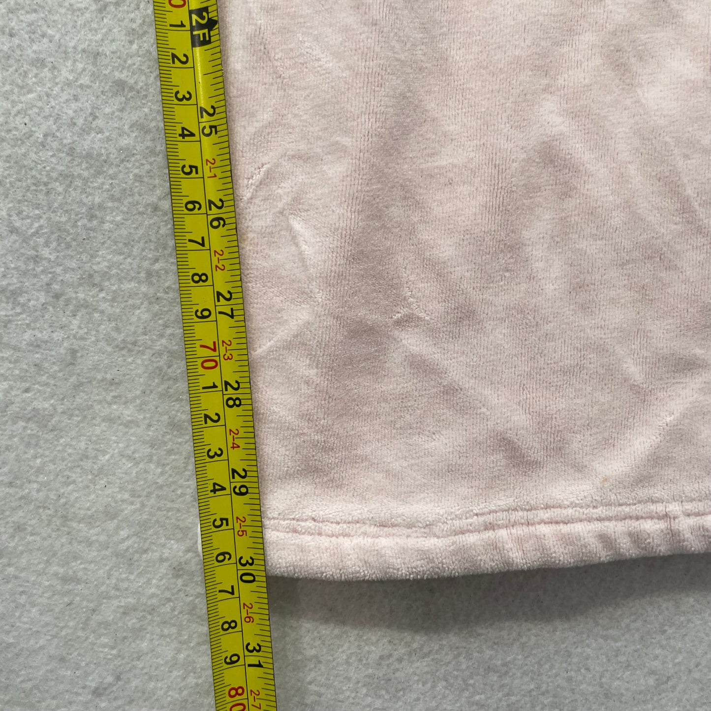 2003 Vintage Juicy Couture Women's Pastel Pink Velour Flared Track Pant Size S
