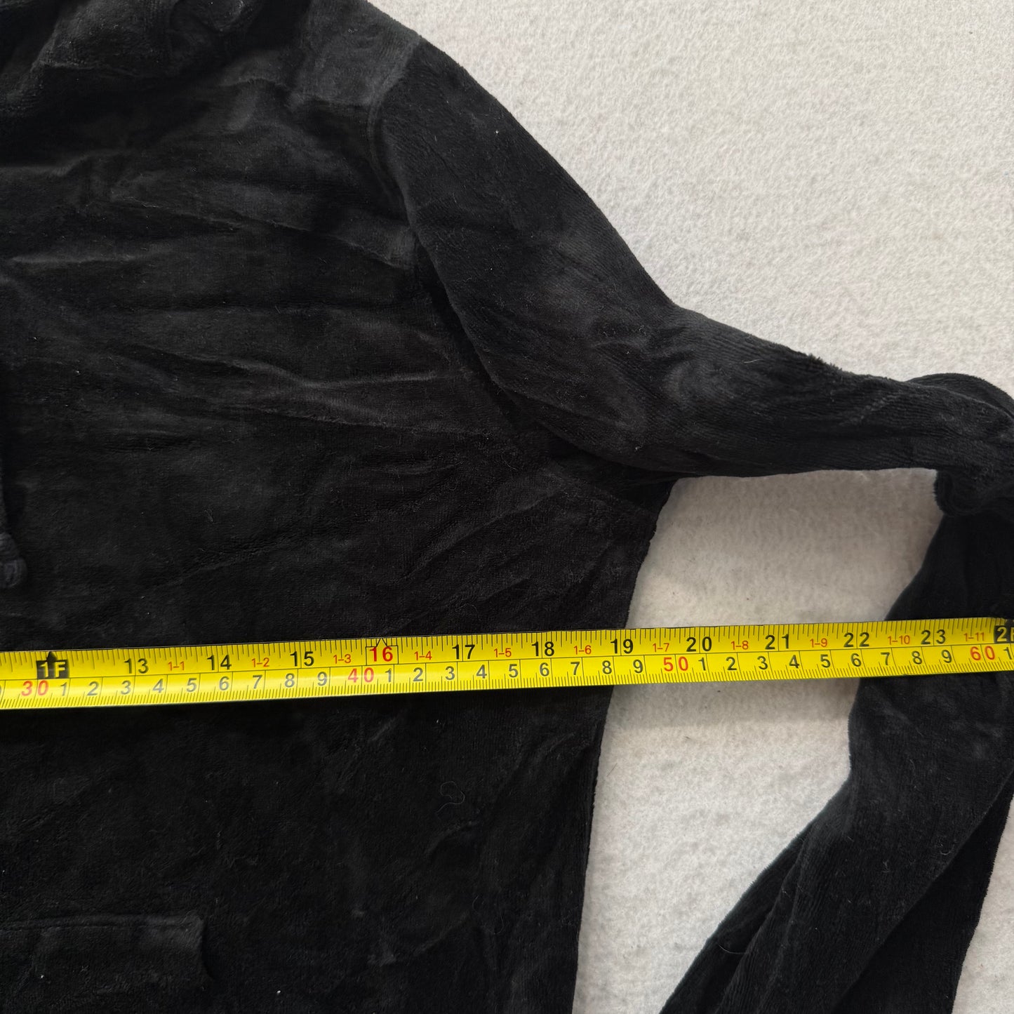 Juicy Couture Women's Black Velour Tracksuit Set Y2k Hoodie & Flared Pant Size M