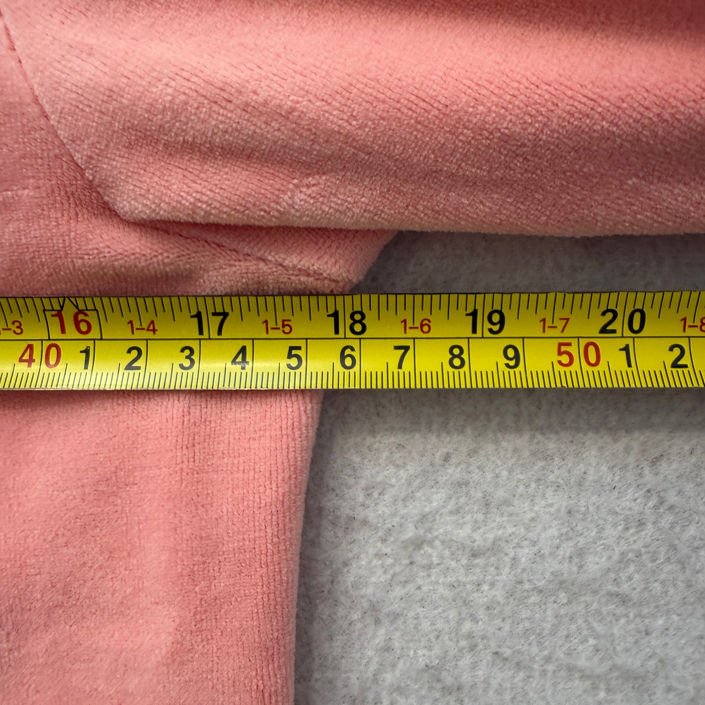 Juicy Couture Women's Coral Pink Velour Zip-Up Hoodie Pockets Casual Logo Size L