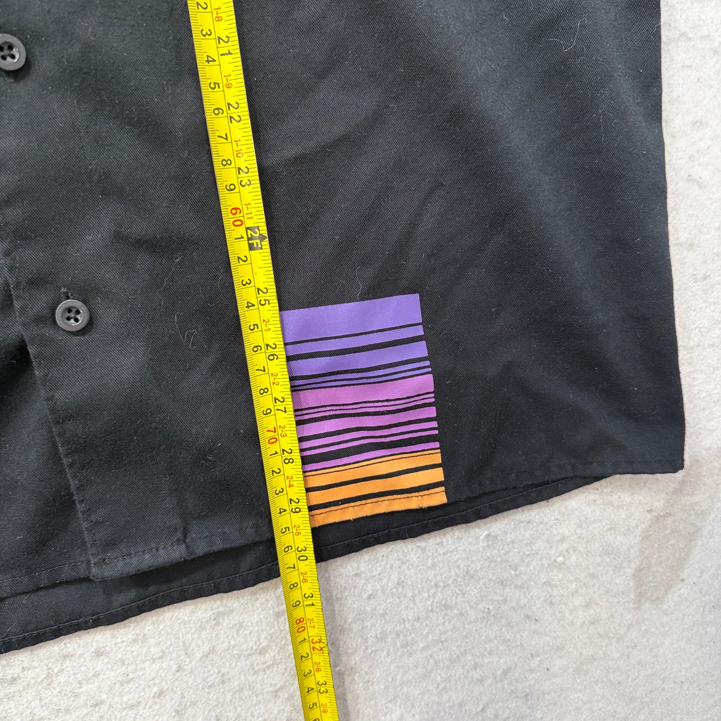 Taco Bell Employee Uniform Men's Black Button-Up Shirt Graphic Back Y2K Size L
