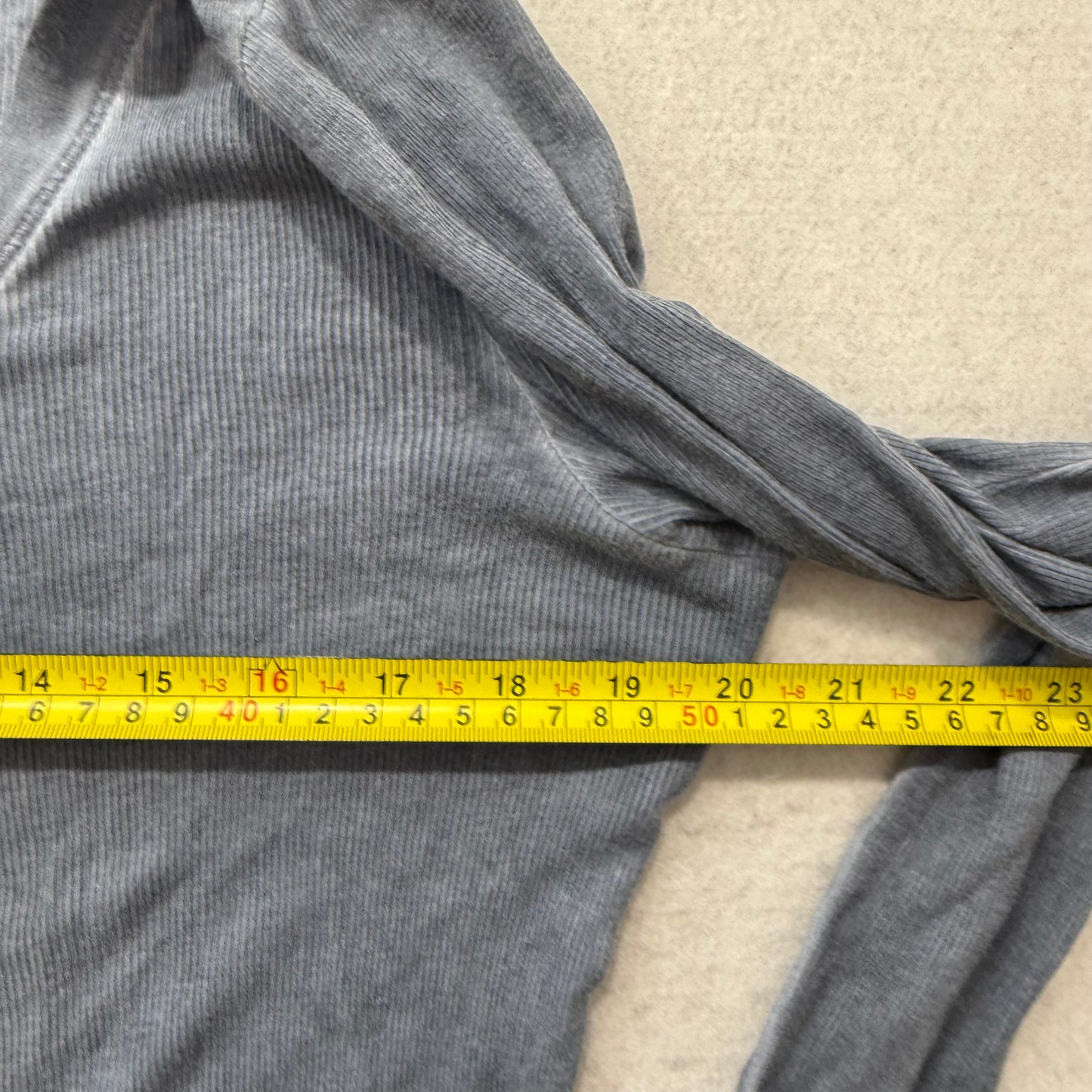Rock & Republic Womens Faded Slate Cotton T-Shirt High-Low Hemline Preppy Size L