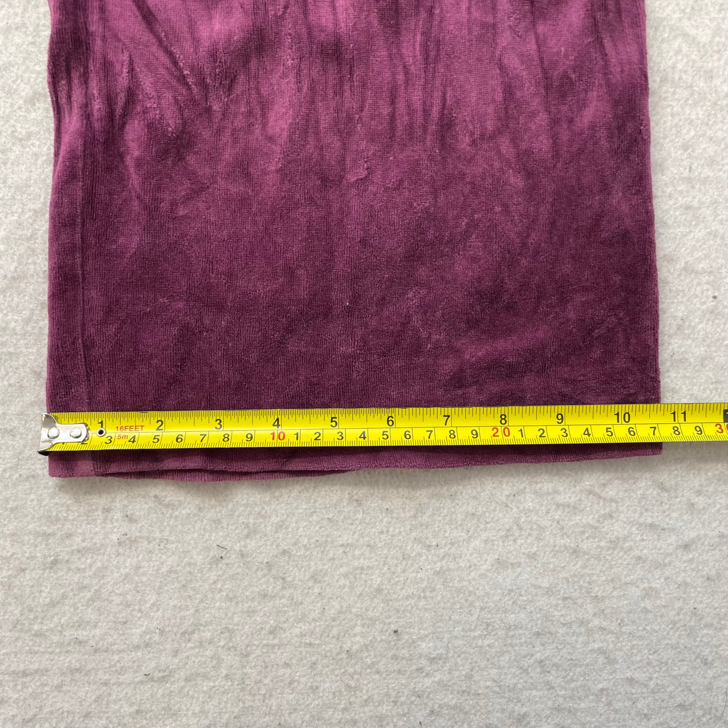 Vtg Juicy Couture Of Queen Couture Women's Burgundy Velour Tracksuit Set Size L