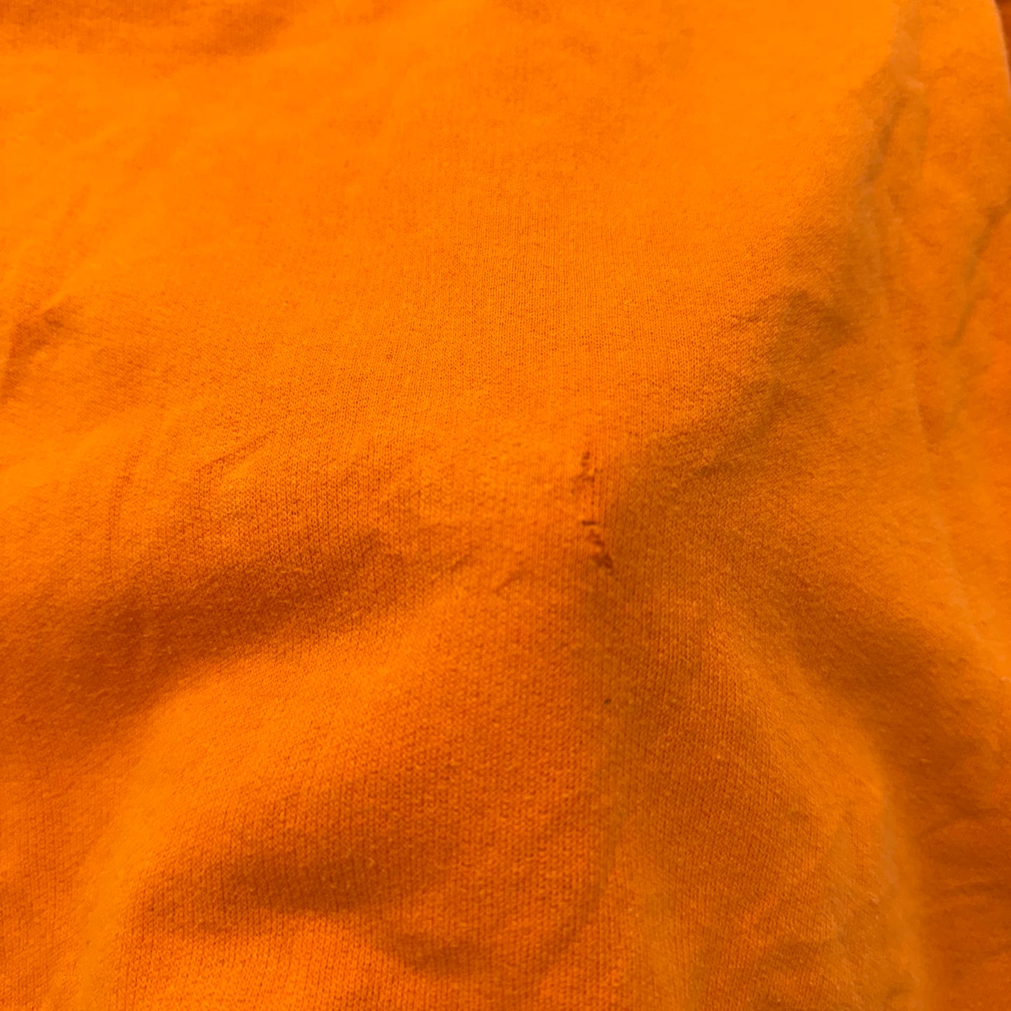 Tennessee Men's Orange Cotton Pullover Volunteers Hoodie Kangaroo Pockets Size L