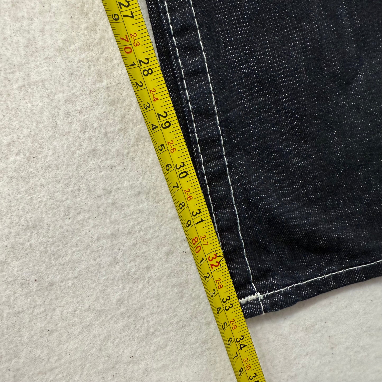 True Religion Ricky Men's Blue Straight Jeans Triple Stitch Flap Pocket Size 36