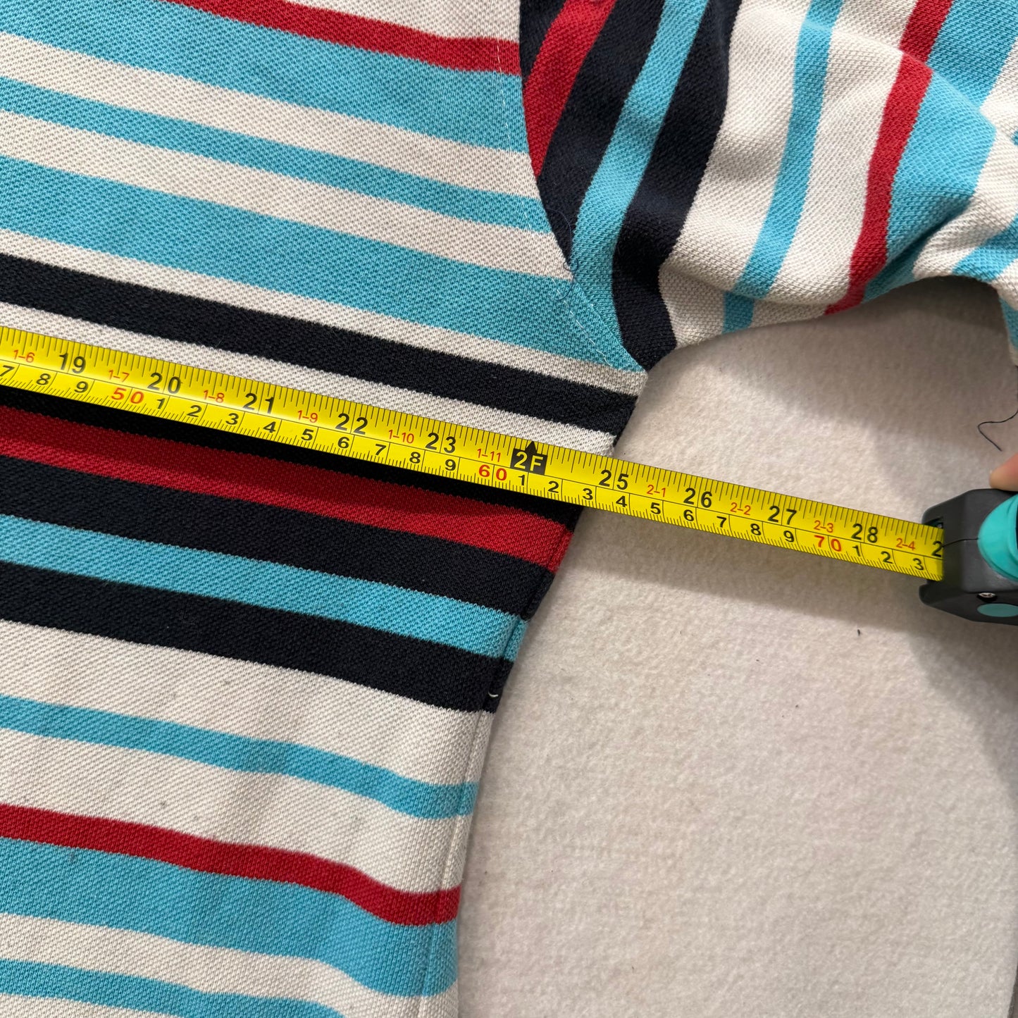Coogi Australia Men's Multicolor Striped Cotton Short Sleeve Polo Shirt Size 2XL