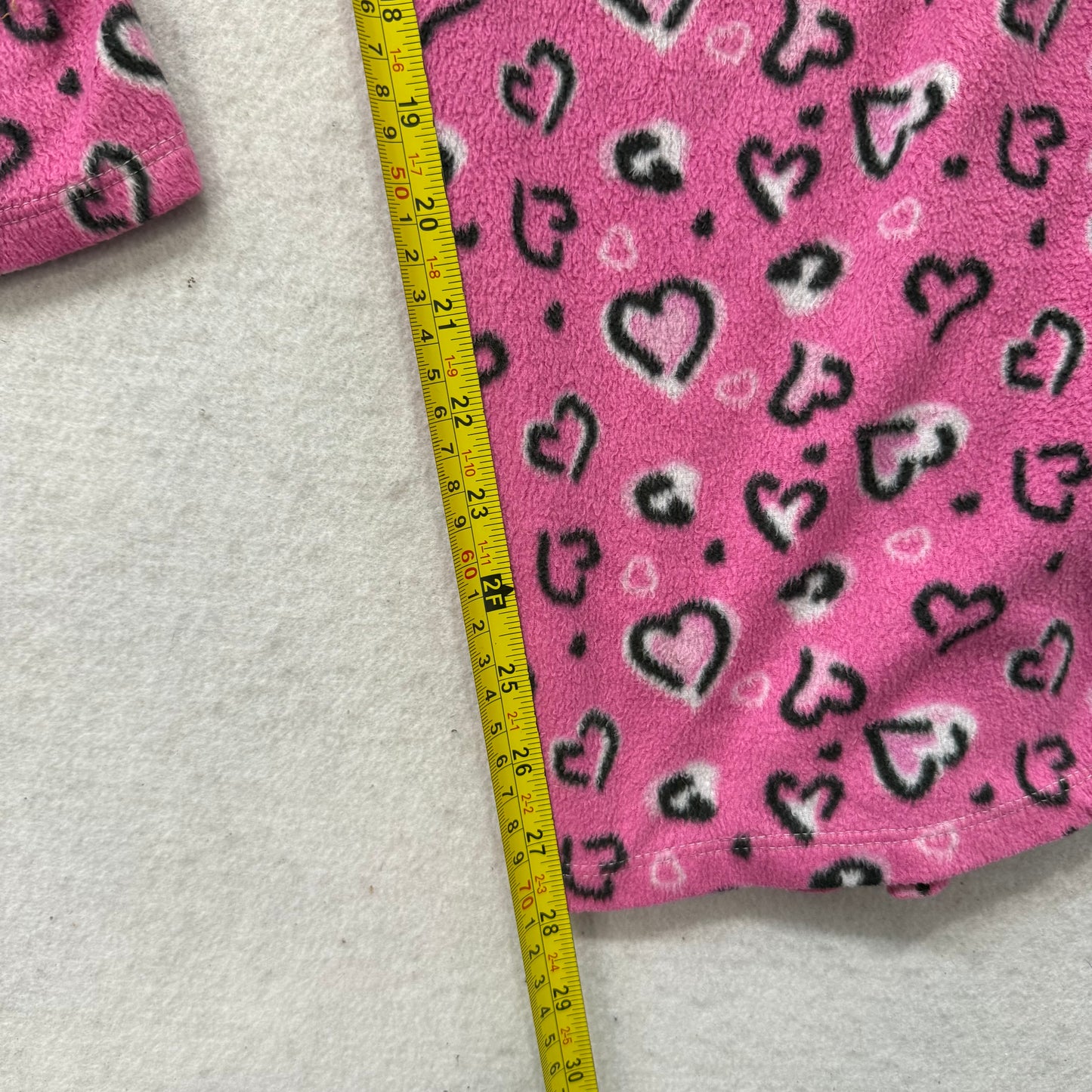 Mayfair Women Pink Heart Allover Print 100% Polyester Pajama Pants Casual Size L